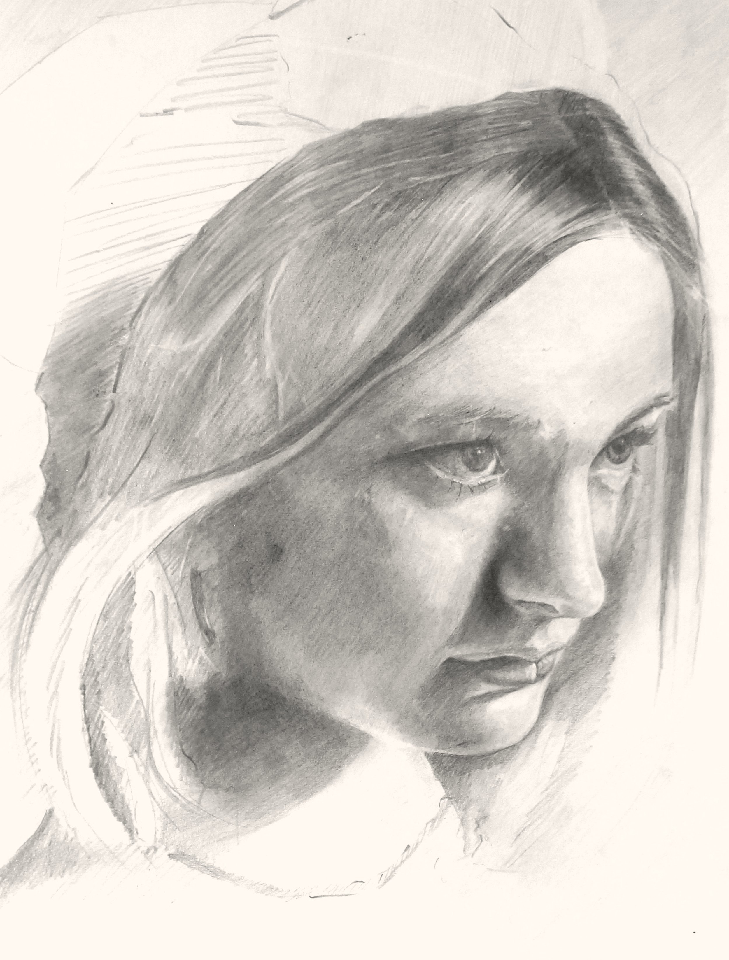 24) Magdalene, pencil on paper, 28 x 38 cm, 2017.JPG