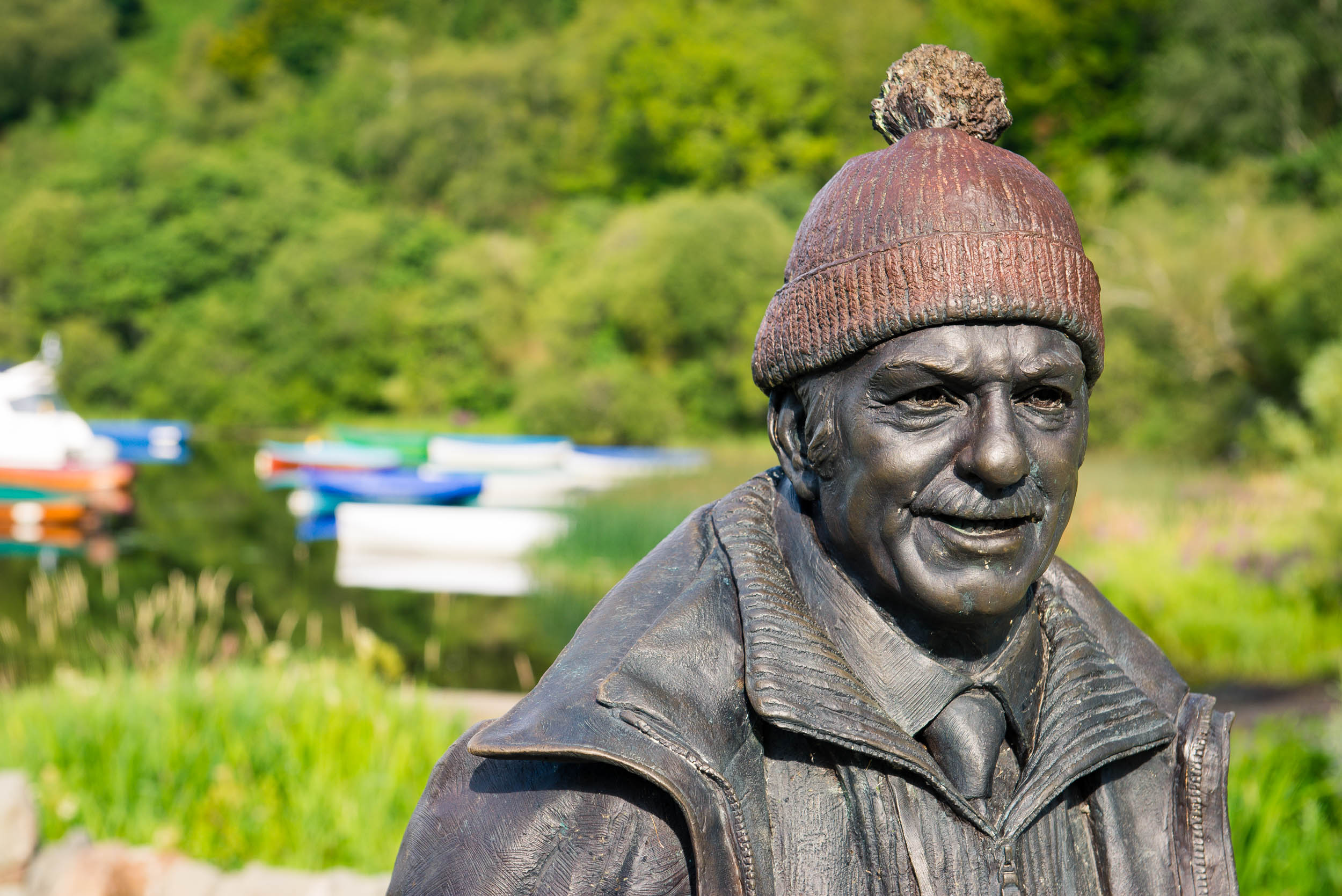 Tom Weir Statue, Balmaha