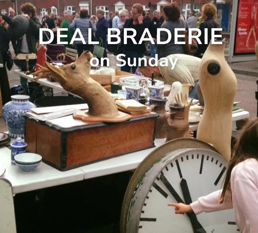 It&rsquo;s the annual Deal Braderie this Sunday (21st September) and the High Street will be packed with stalls selling every kind of collectible. 

We have a special Braderie menu of drinks, things for kids, sandwiches and filled croissants. 

Hope 