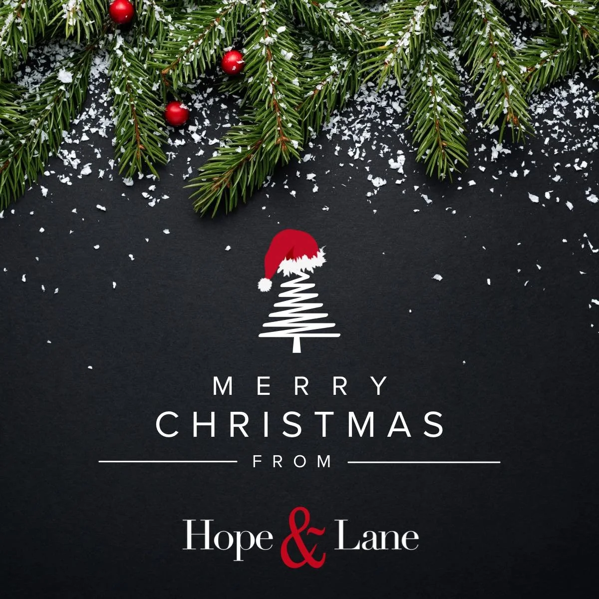 Happy Christmas to all of you, from all of us at Hope &amp; Lane. 

Have a wonderful day ❤️

We are closed on Christmas Day and open again on Boxing Day (8.30am to 4.00pm)