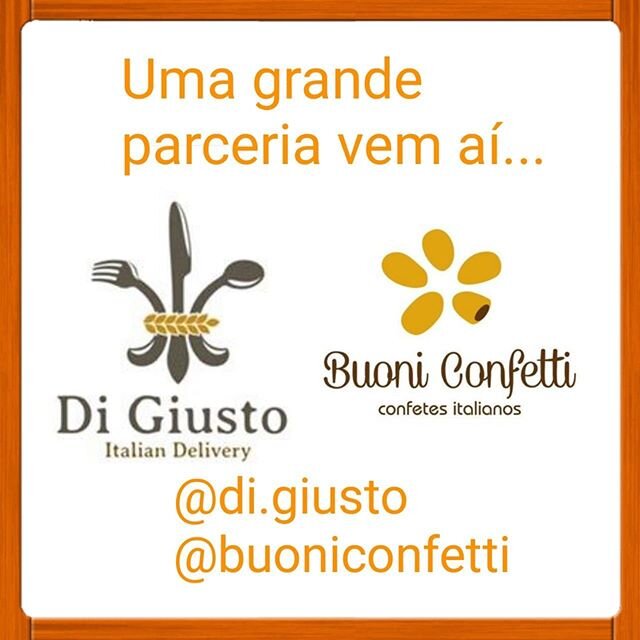 Uma grande parceria vem a&iacute;!!! @di.giusto e @buoniconfetti  juntas trazendo o melhor da culin&aacute;ria italiana para sua casa! Comprando as deliciosas massas recheadas da @di.giusto e os saborosos confetes italianos da @buoniconfetti voc&ecir