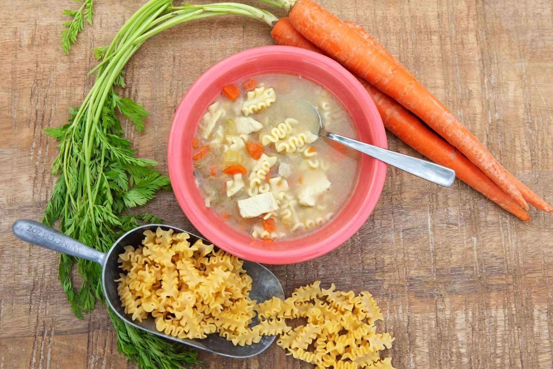 Fresh Vegetables and Herbs for Chicken Noodle Soup