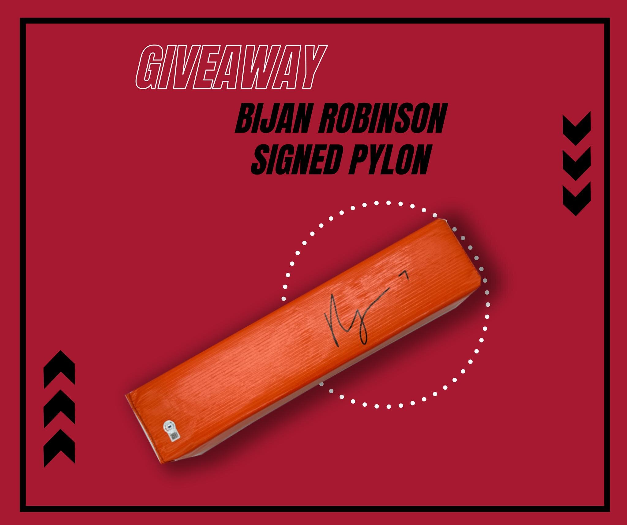 🏈 Falcons Fans, it's your time to shine! Get ready to score big with our BIJAN Signed Pylon giveaway! 🎉 Don't let this exclusive opportunity slip away 🚨LAST CHANCE THIS WEEKED!🚨

📲 Enter NOW through the Falcons Team App ➡️ Falcons Bids ➡️ Filter