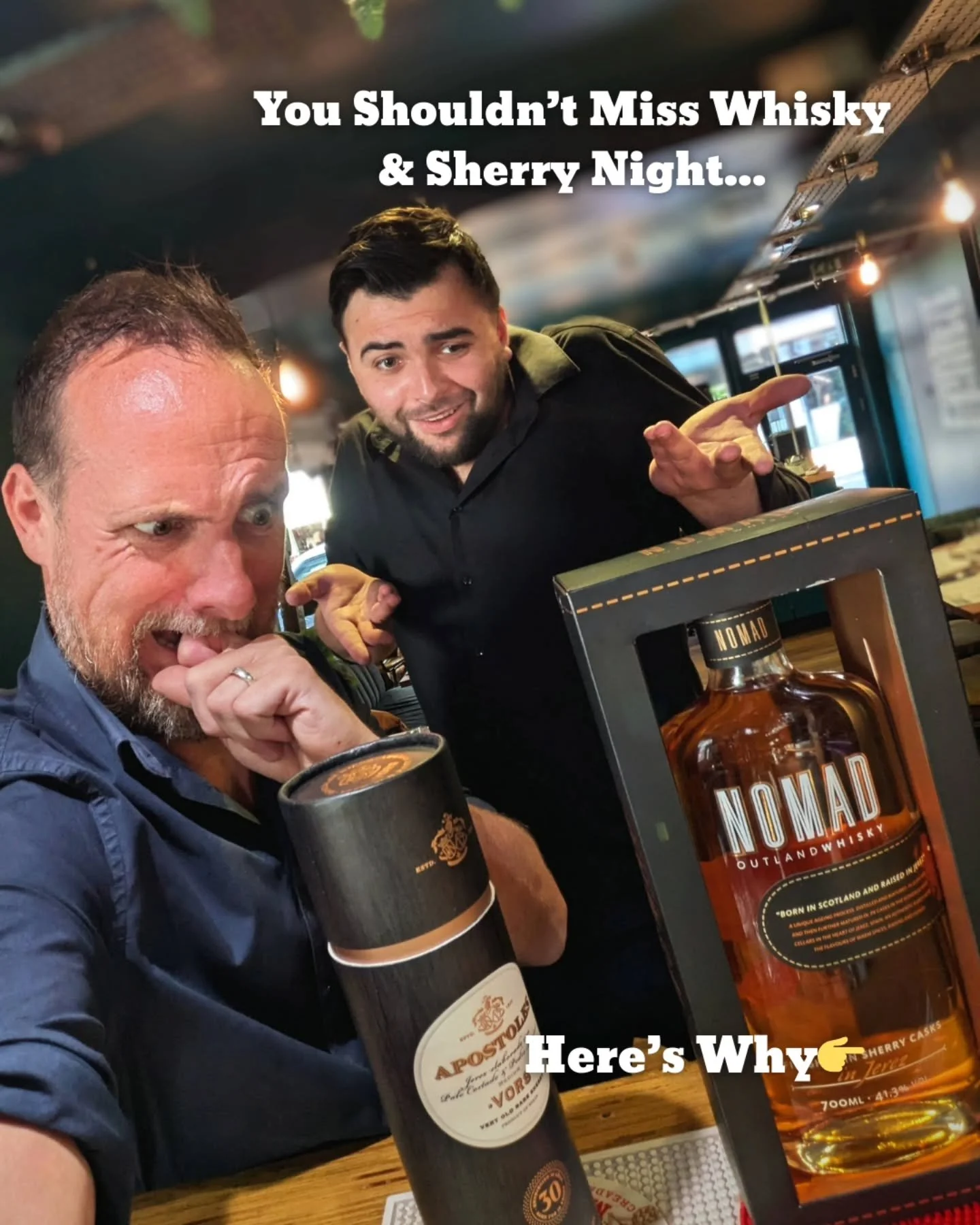 Can't wait for a dram good night in April! 😉🥃🍷

Four whiskies. Four sherries. Four courses. &pound;75 per person.

📍 Ambiente Leeds &mdash; Thursday 16th April 2026, 6.30pm
📍 Tabanco by Ambiente &mdash; Friday 17th April 2026, 6.30pm

It&rsquo;s