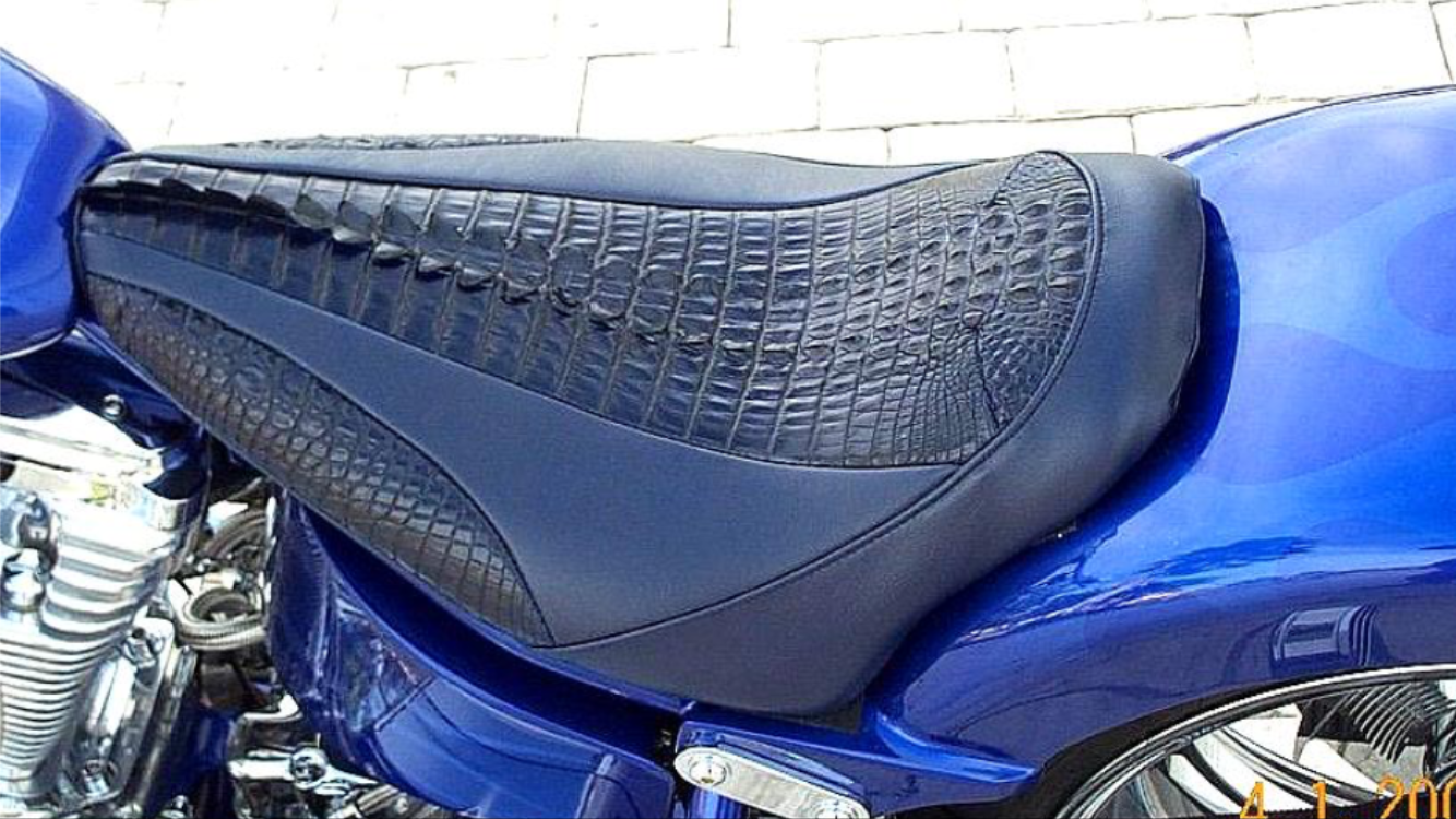 custom motorcycle seat upholstery near me