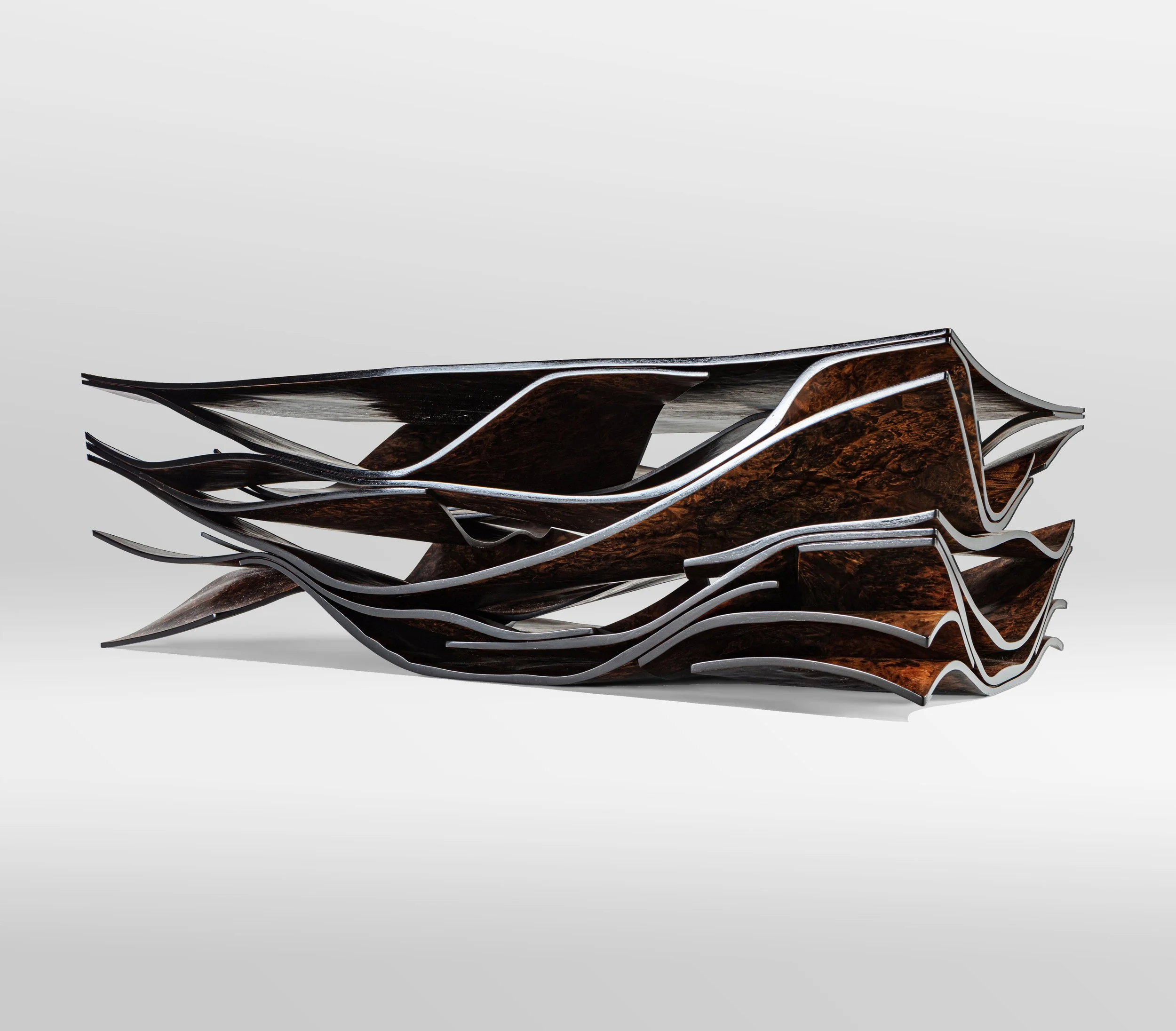 Ian Milnes - Mille-Feuille - Sculptural Walnut Coffee Table