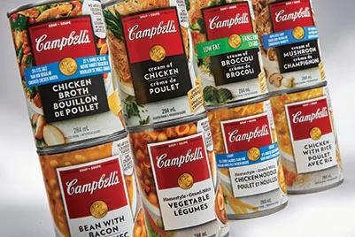 SILVER WINNER Brand Name: Campbell's Soup Brand Owner: Campbell Company of Canada Entering Company: Shikatani Lacroix Design Brand/Graphic Designer: Shikatani Lacroix Design Pre-press/Printer: Schawk (pre-press) NCL Graphic Specialties (printer)
