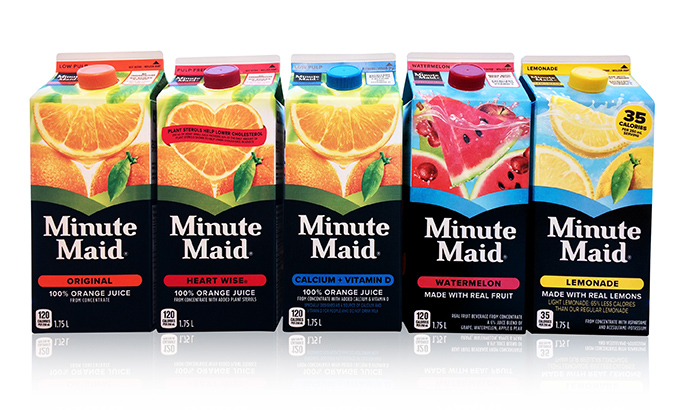 SILVER WINNER Brand Name: Minute Maid Brand Owner: The Coca-Cola Company Entering Company: Coca-Cola Ltd. Brand/Graphic Designer: Taxi UK/ Werle Design Inc Pre-press/Printer: Rayment & Collins/ Evergreen