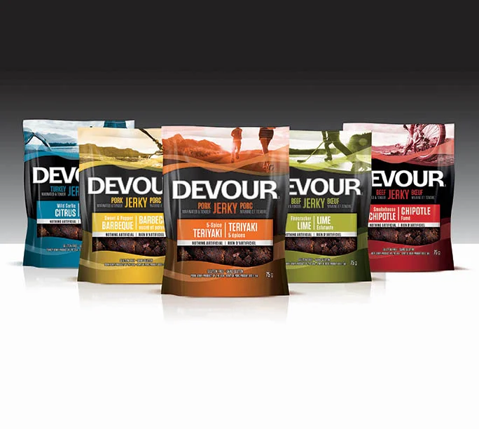 SILVER WINNER Brand Name: Devour Brand Owner: Maple Leaf Foods Inc. Entering Company: Pigeon Brands Brand/Graphic Designer: Pigeon Brands Pre-press/Printer: SGS / Winpak