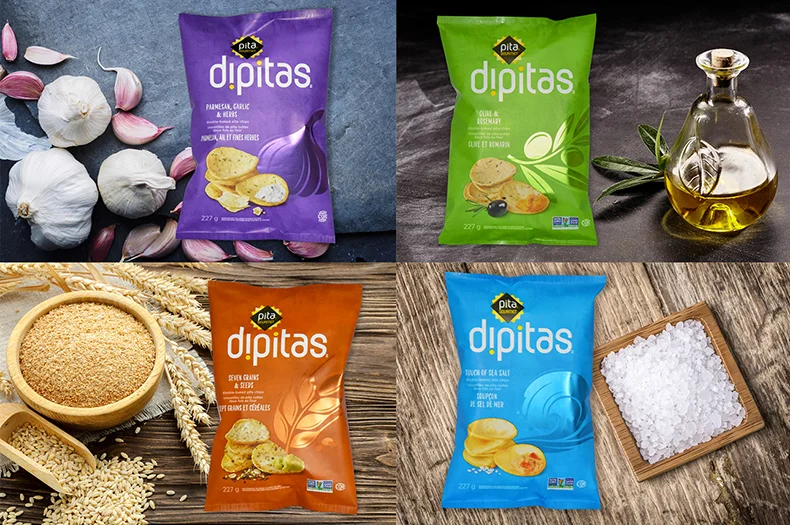 SILVER WINNER Brand Name: Pita Gourmet Dipitas Brand Owner: Handi Foods Entering Company: Tempo Plastics Brand/Graphic Designer: Bridgemark Structural Designer: Tempo Plastics Pre-press/Printer: SGS/Tempo Plastics