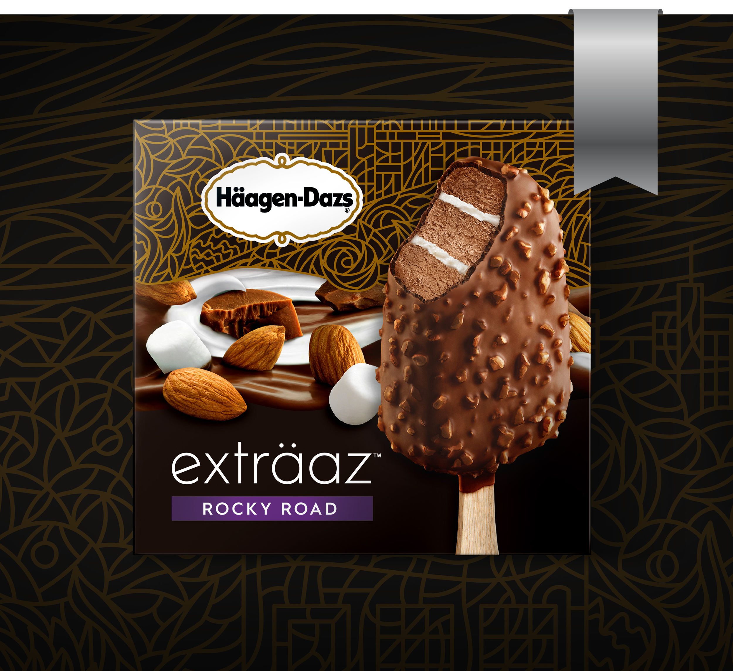 Brand Name: Häagen-Dazs exträaz Brand Owner: Nestlé Entering Company: Bridgemark Brand Agency/Graphic Designer: Bridgemark Pre-Press/Structural Designer: SGS