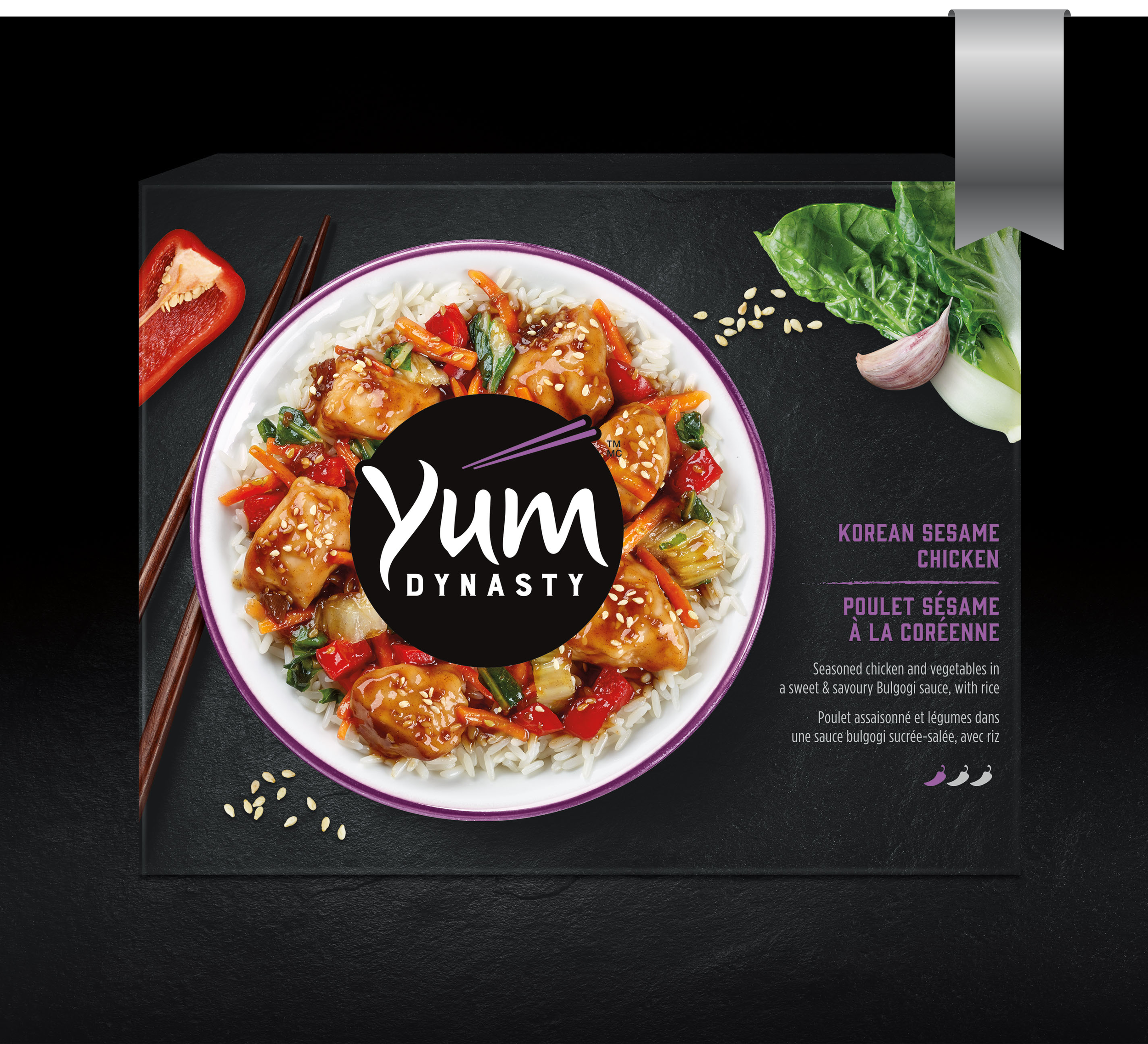 Brand Name: Yum Dynasty Brand Owner: Bellisio Foods Entering Company: Bridgemark Brand Agency/Graphic Designer: Bridgemark Pre-Press/Structural Designer: Paperworks