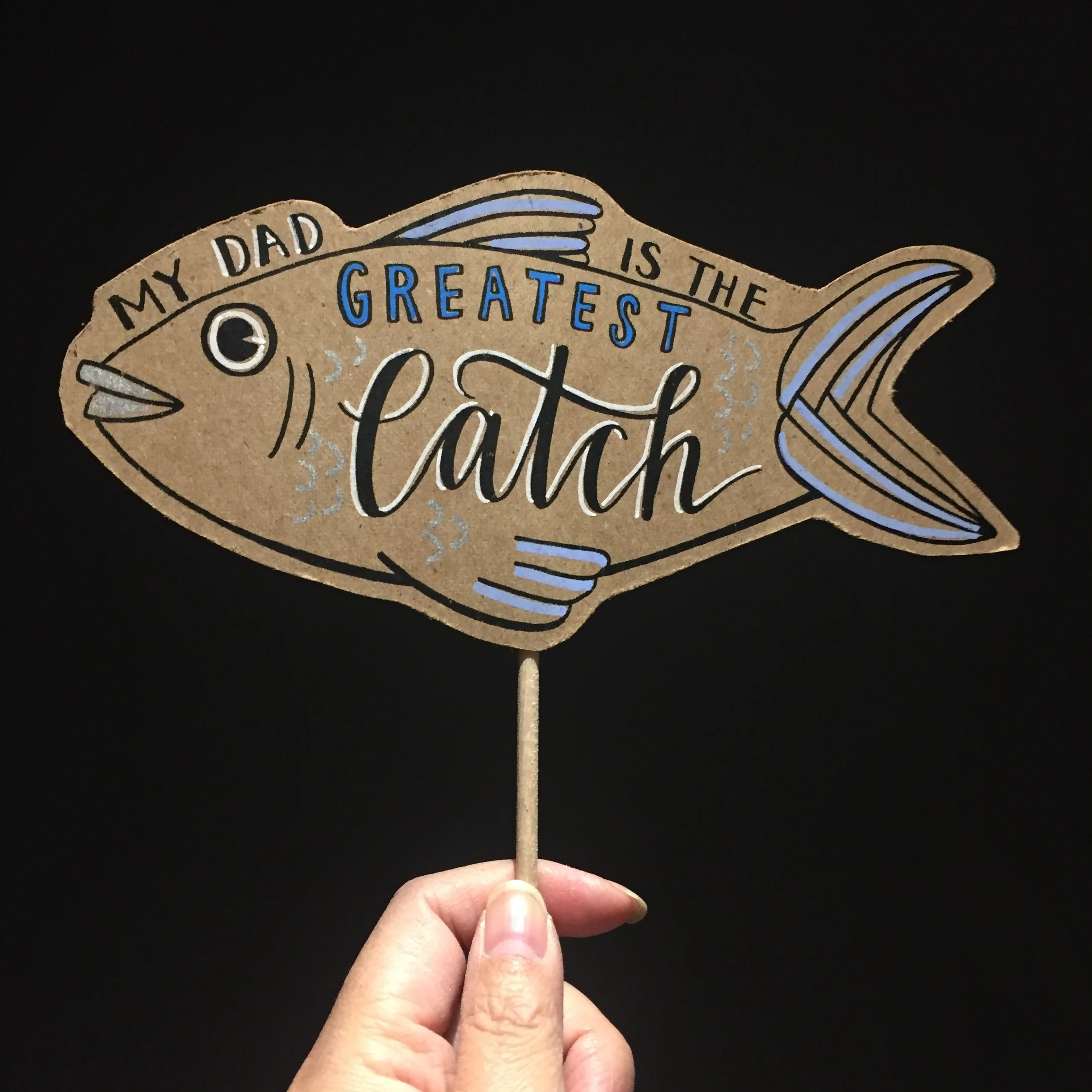 Greatest Catch Dad - Fish Posecards™®