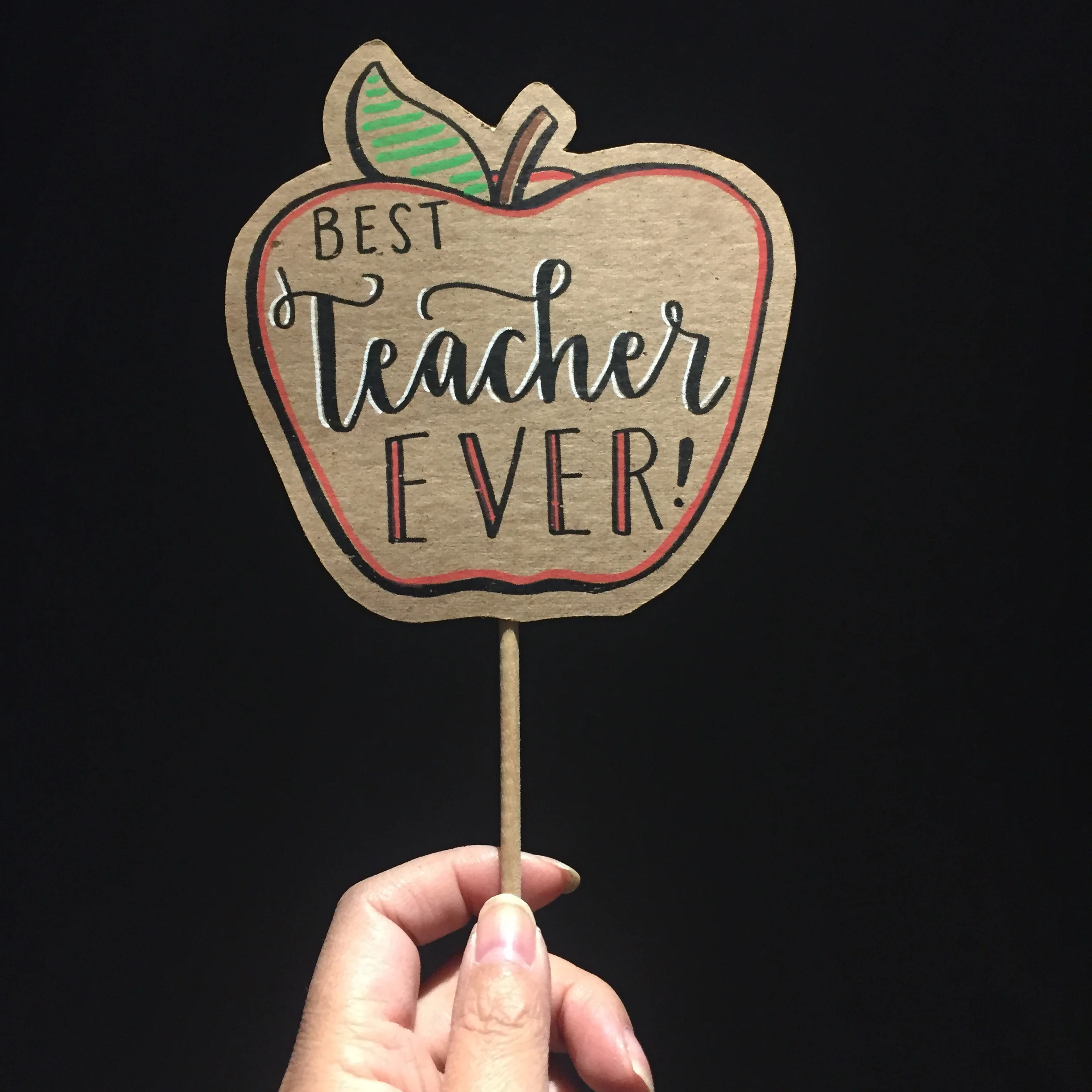 Best Teacher Ever - Apple Posecards™®