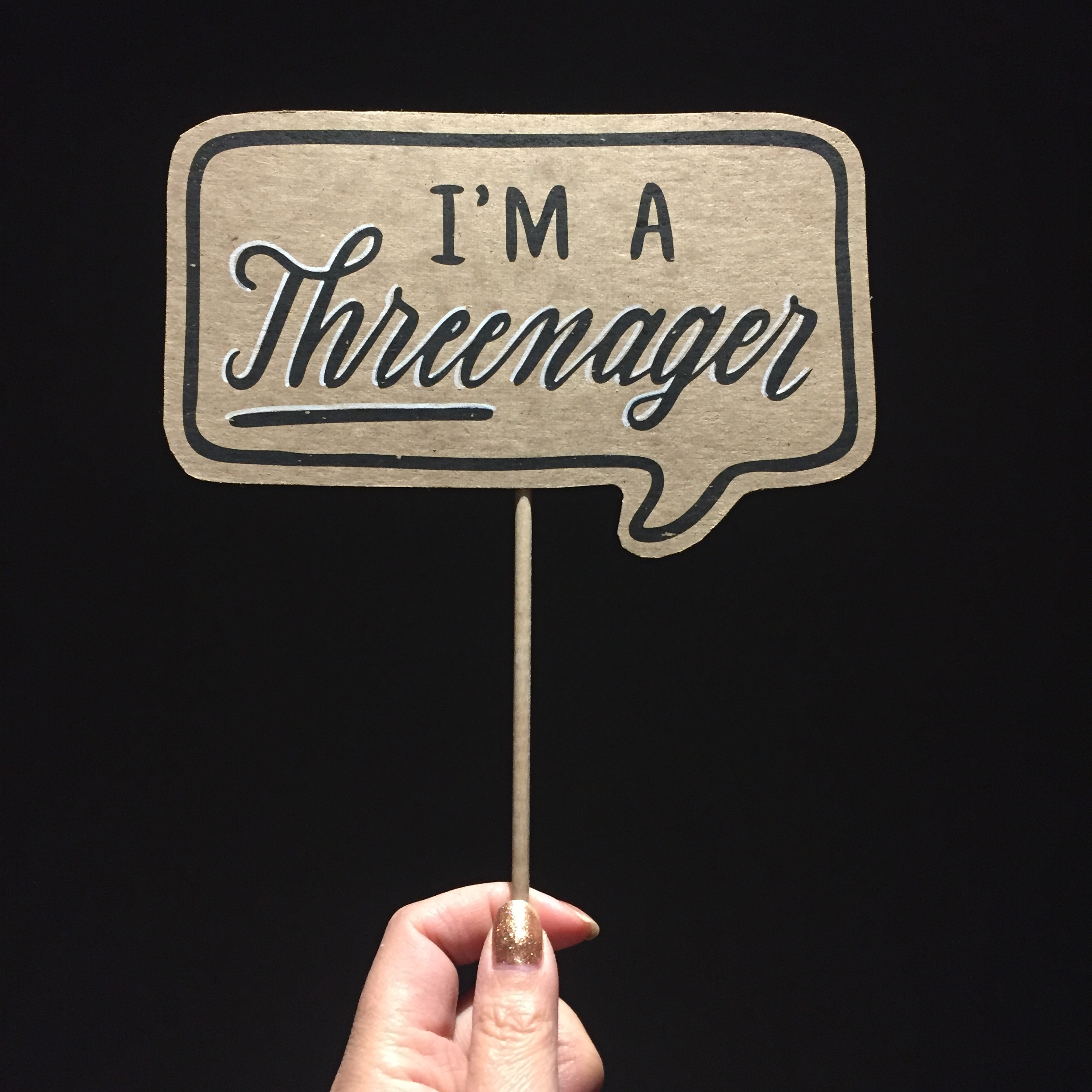 I'm a THREEnager - 3rd Birthday Posecards™®