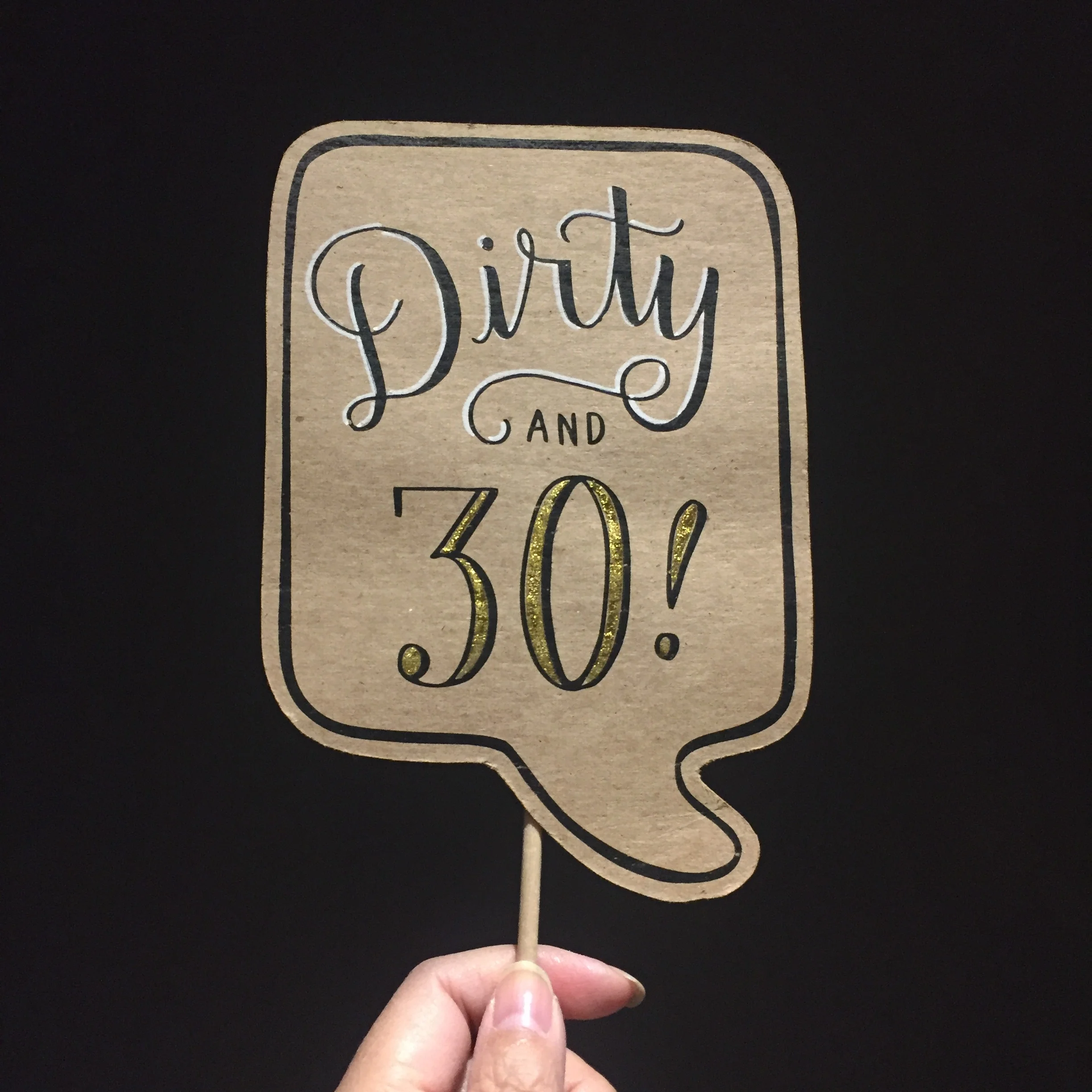 Dirty &amp; 30! - 30th Birthday Posecards™®