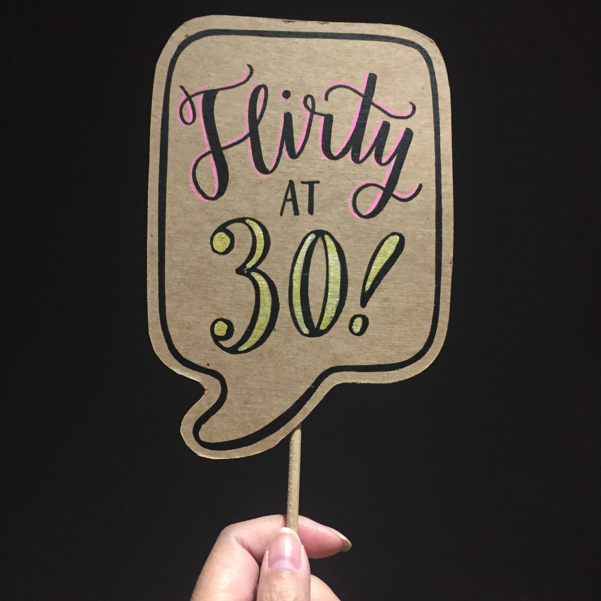 Flirty &amp; 30! - 30th Birthday Posecards™®