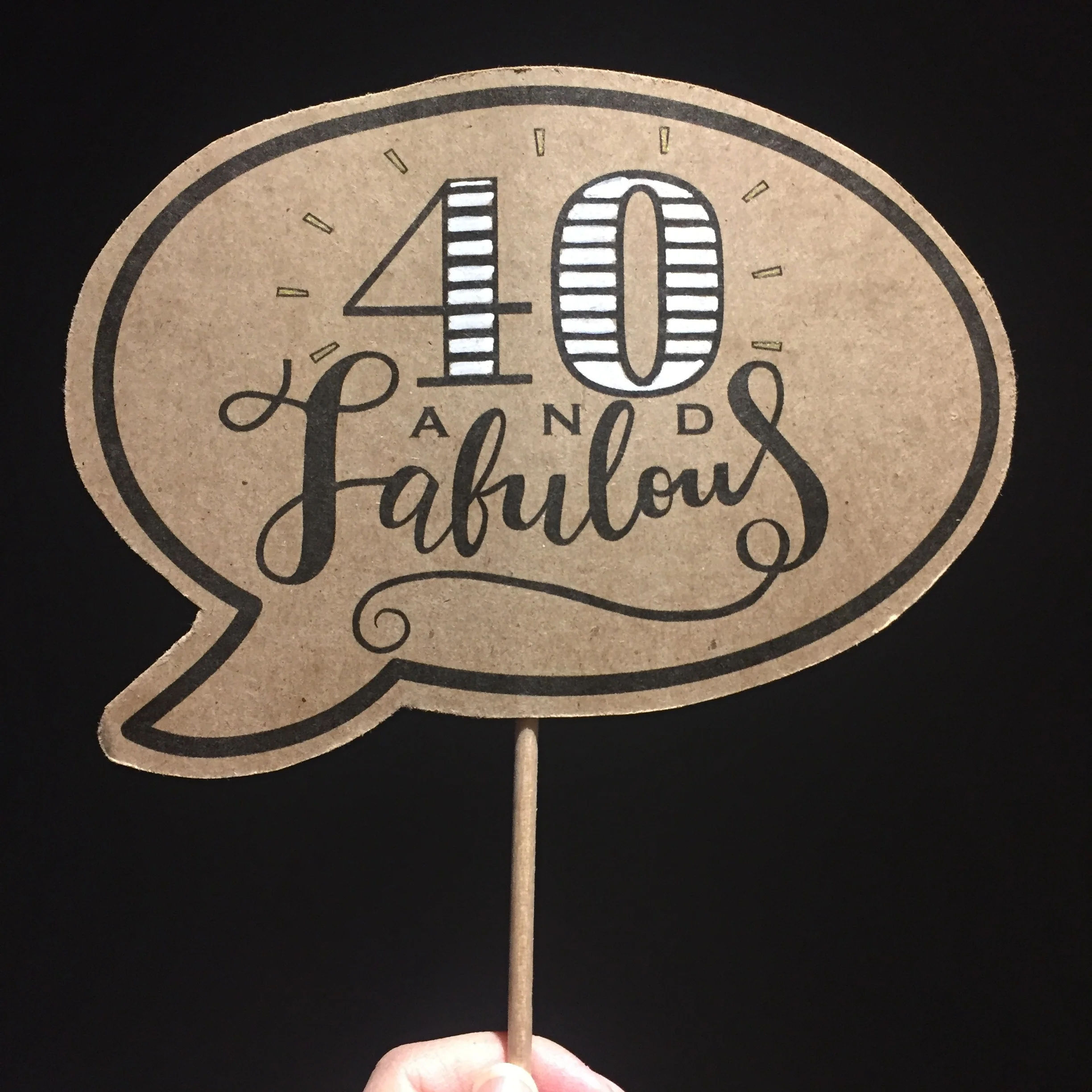 40 and Fabulous! - 40th Birthday Posecards™®