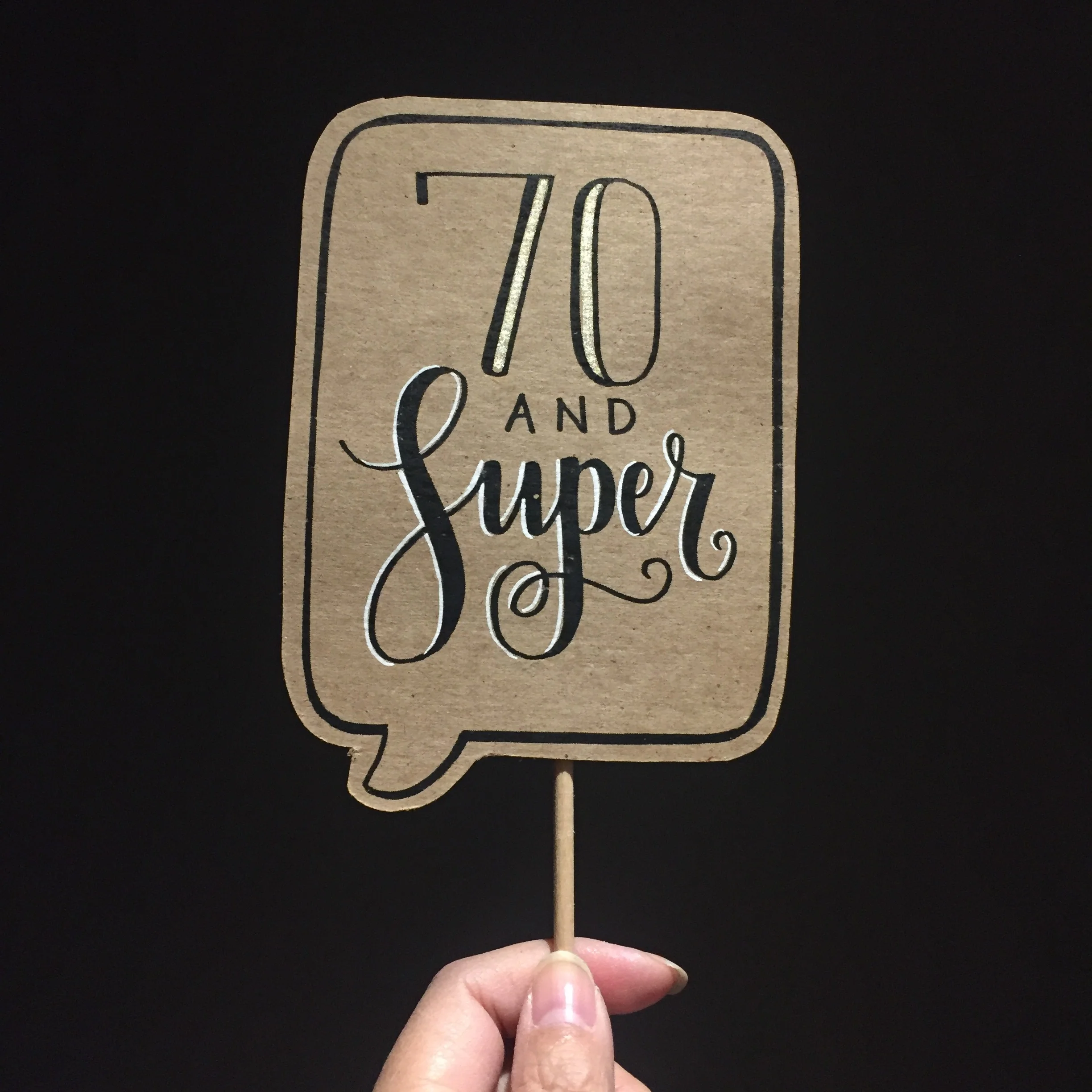 70 and Super! - 70th Birthday Posecards™®