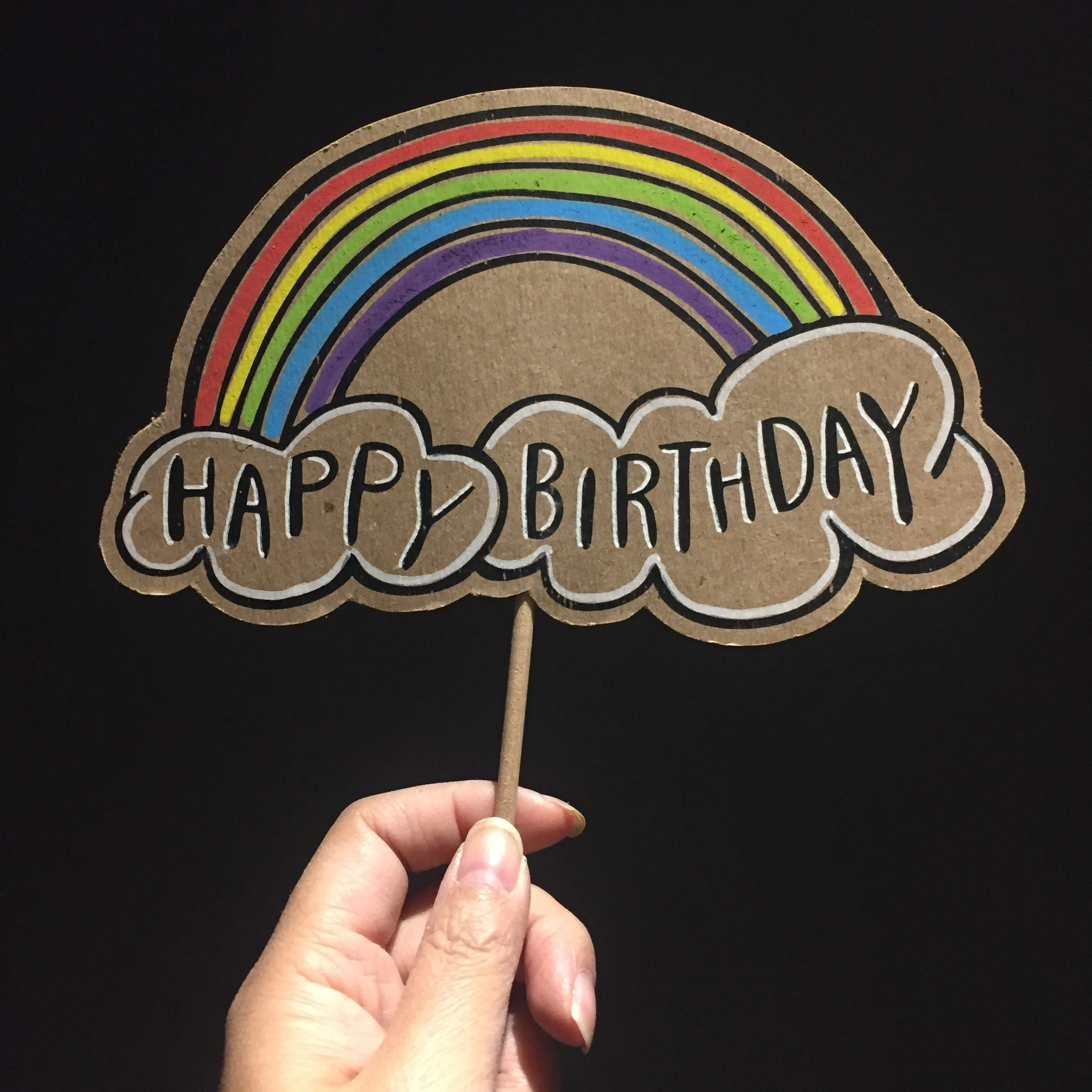 Happy Birthday Rainbow Posecards™®