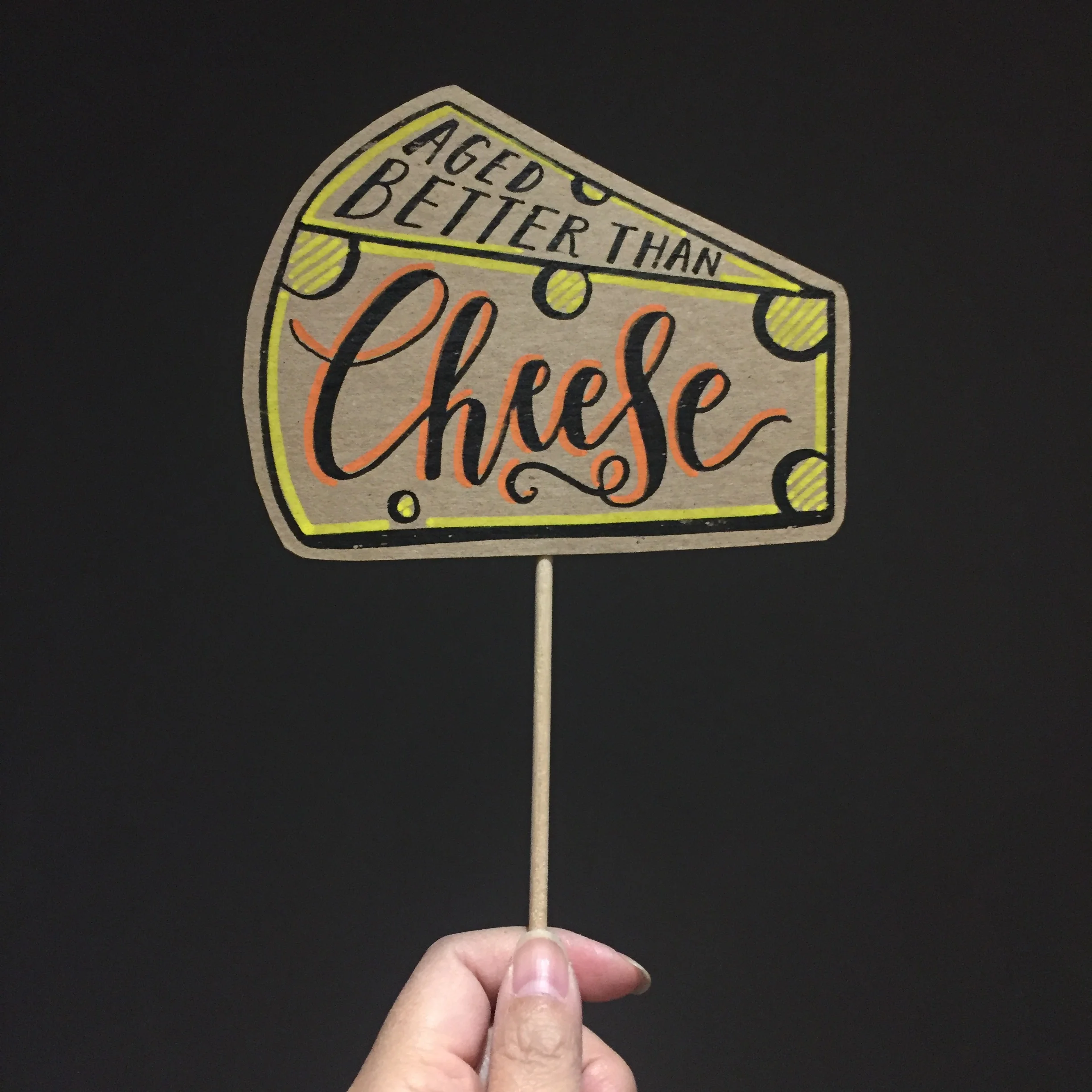 Aged Better than Cheese Birthday Posecards™®