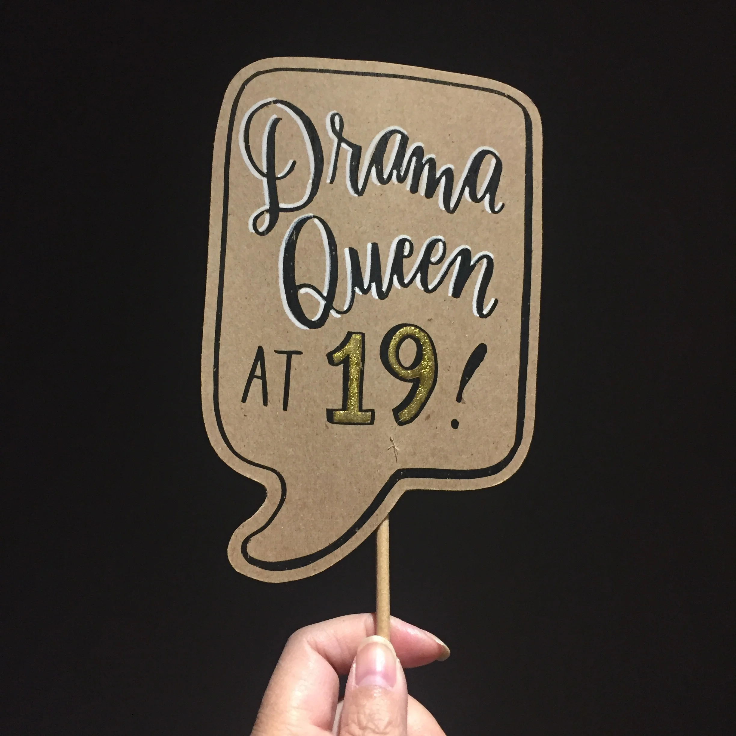 Drama Queen at 19! - 19th Birthday Posecards™®