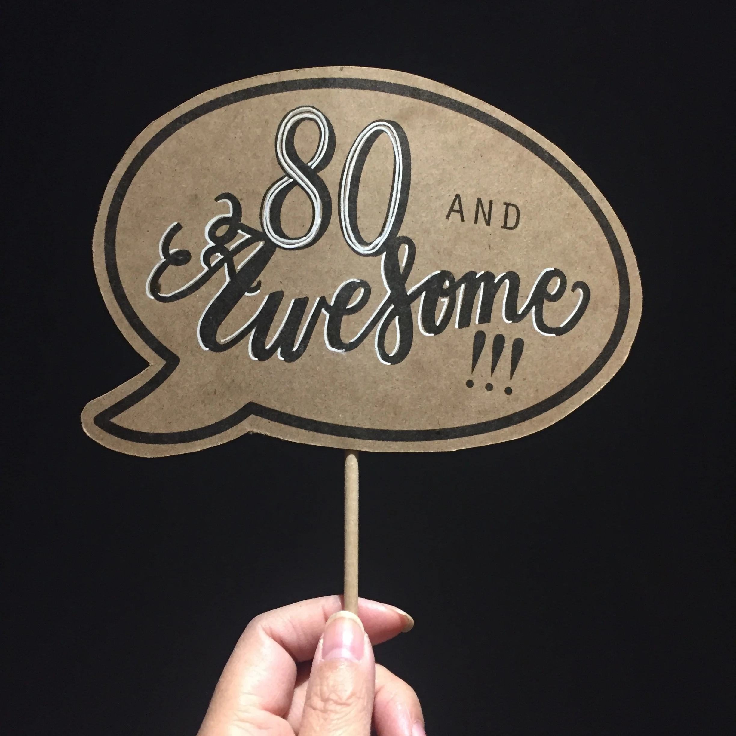 80 and Awesome! 80th Birthday Posecards™®