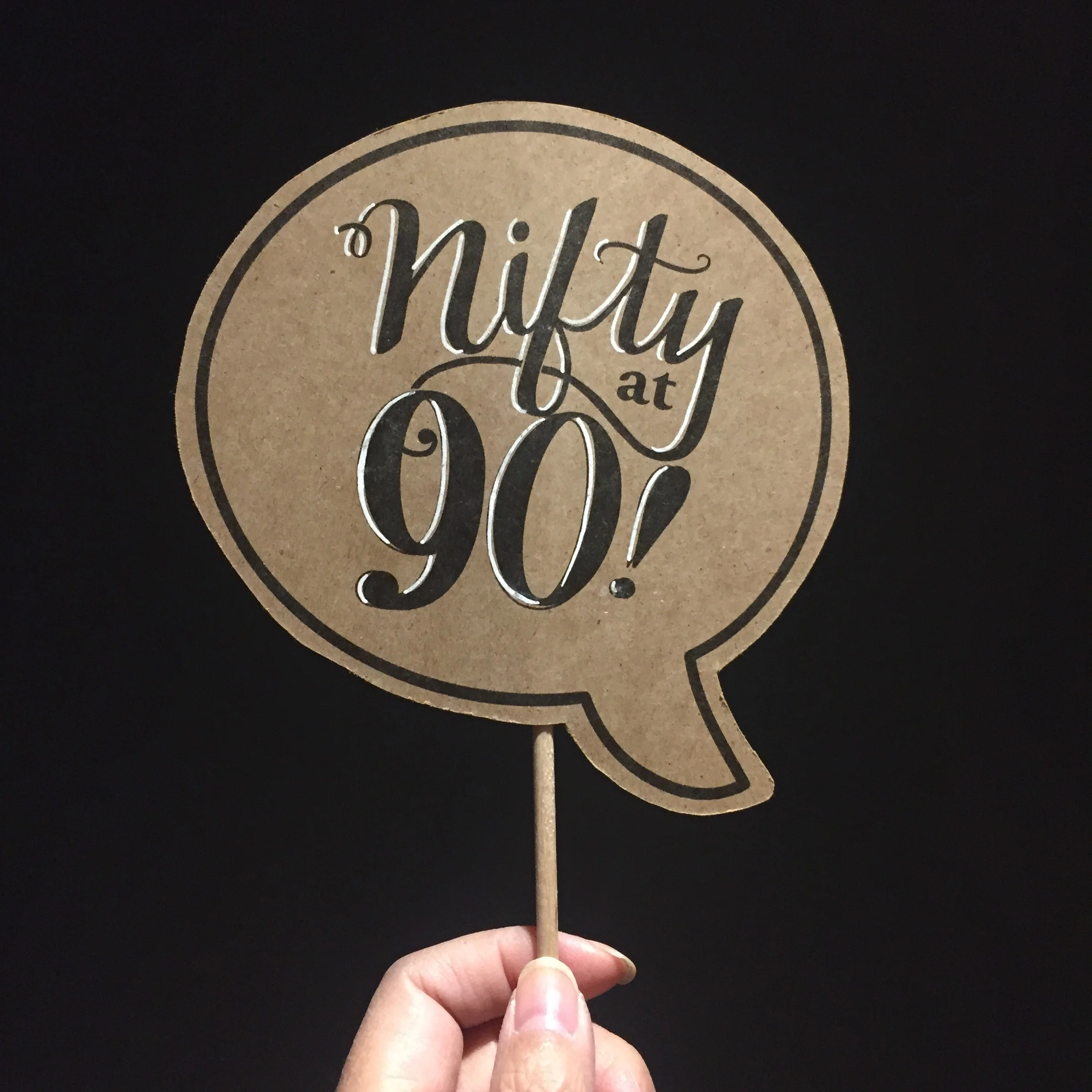 Nifty at 90! - 90th Birthday Posecards™®