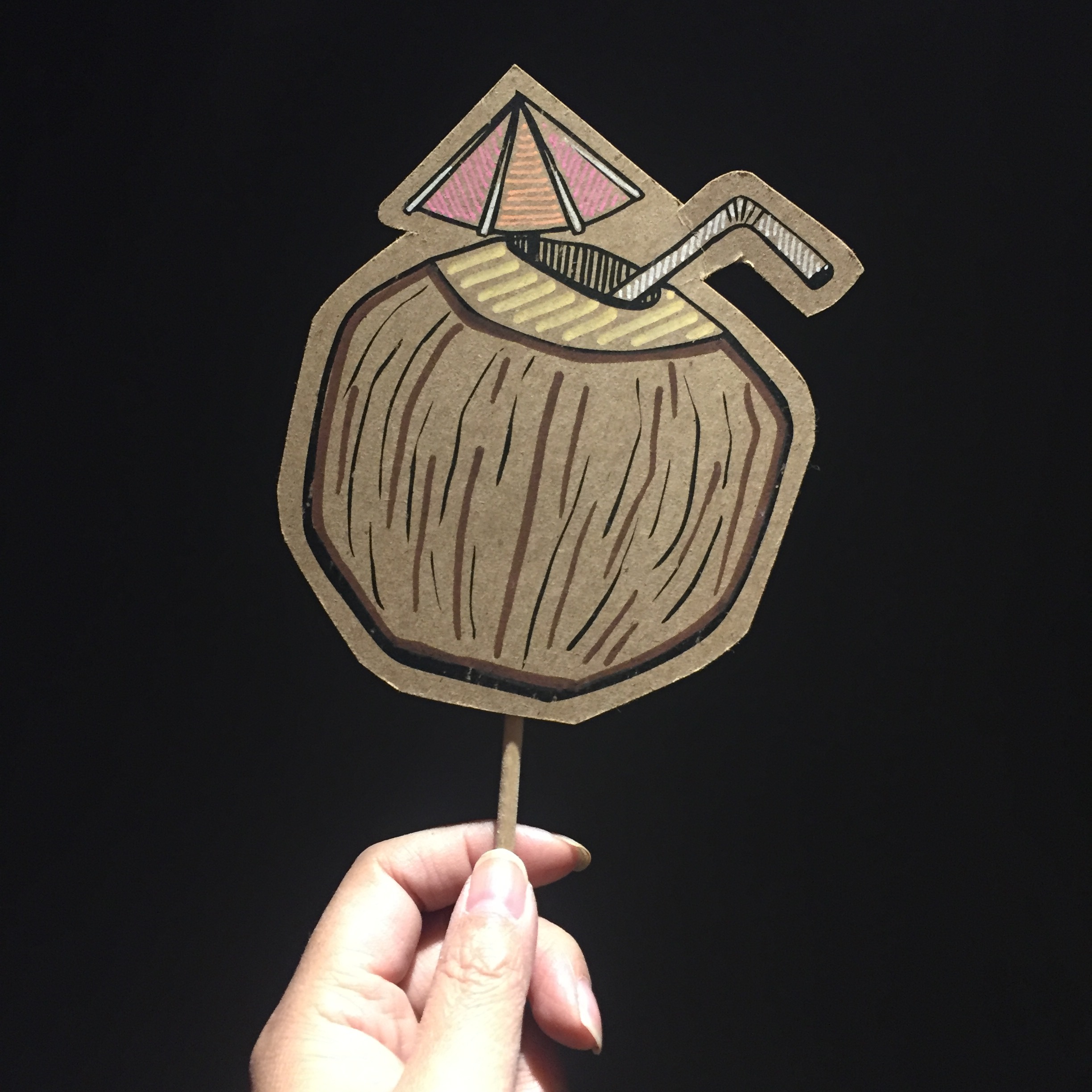 Coconut Drink - Drink Posecards™®