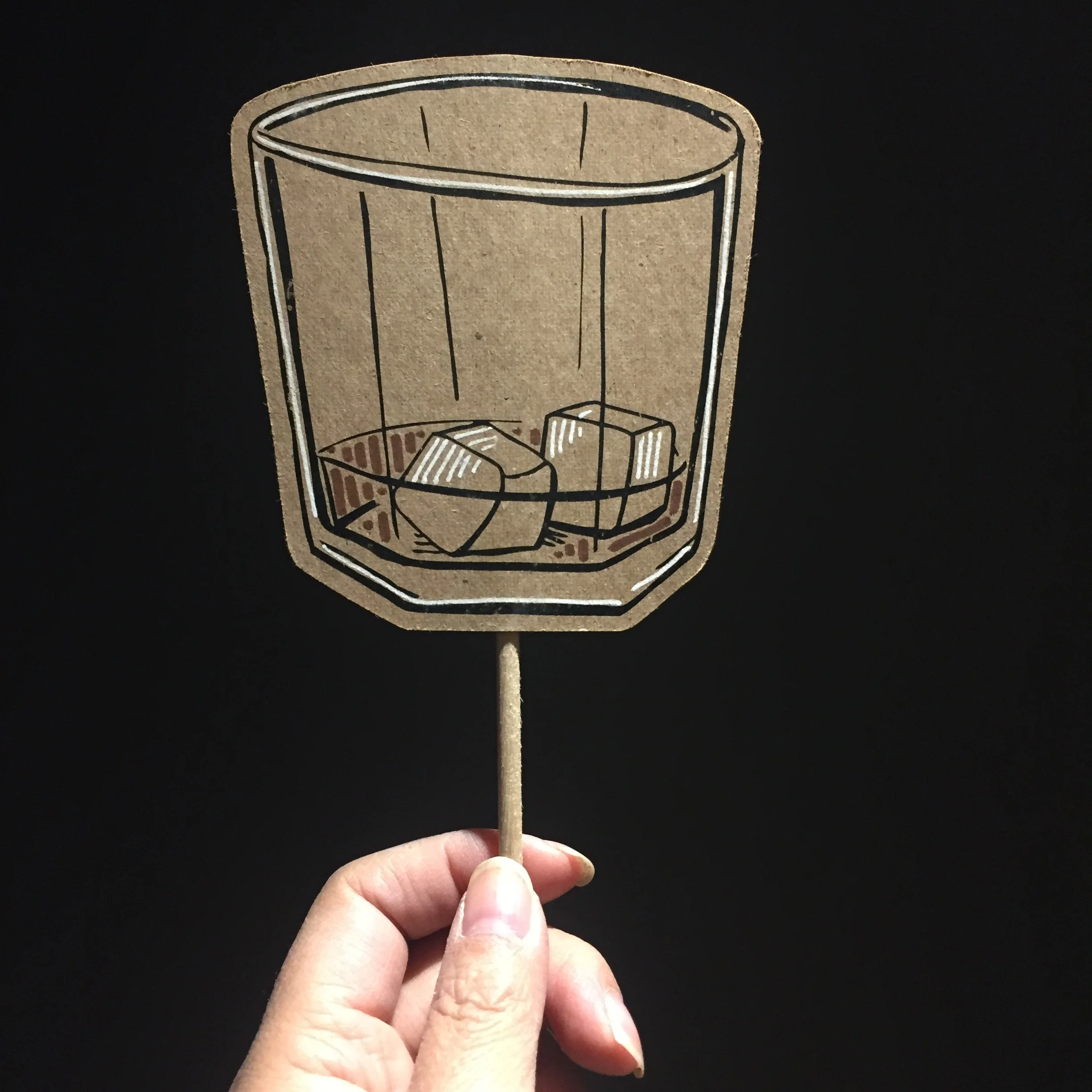 Whisky Glass- Drink Posecards™®