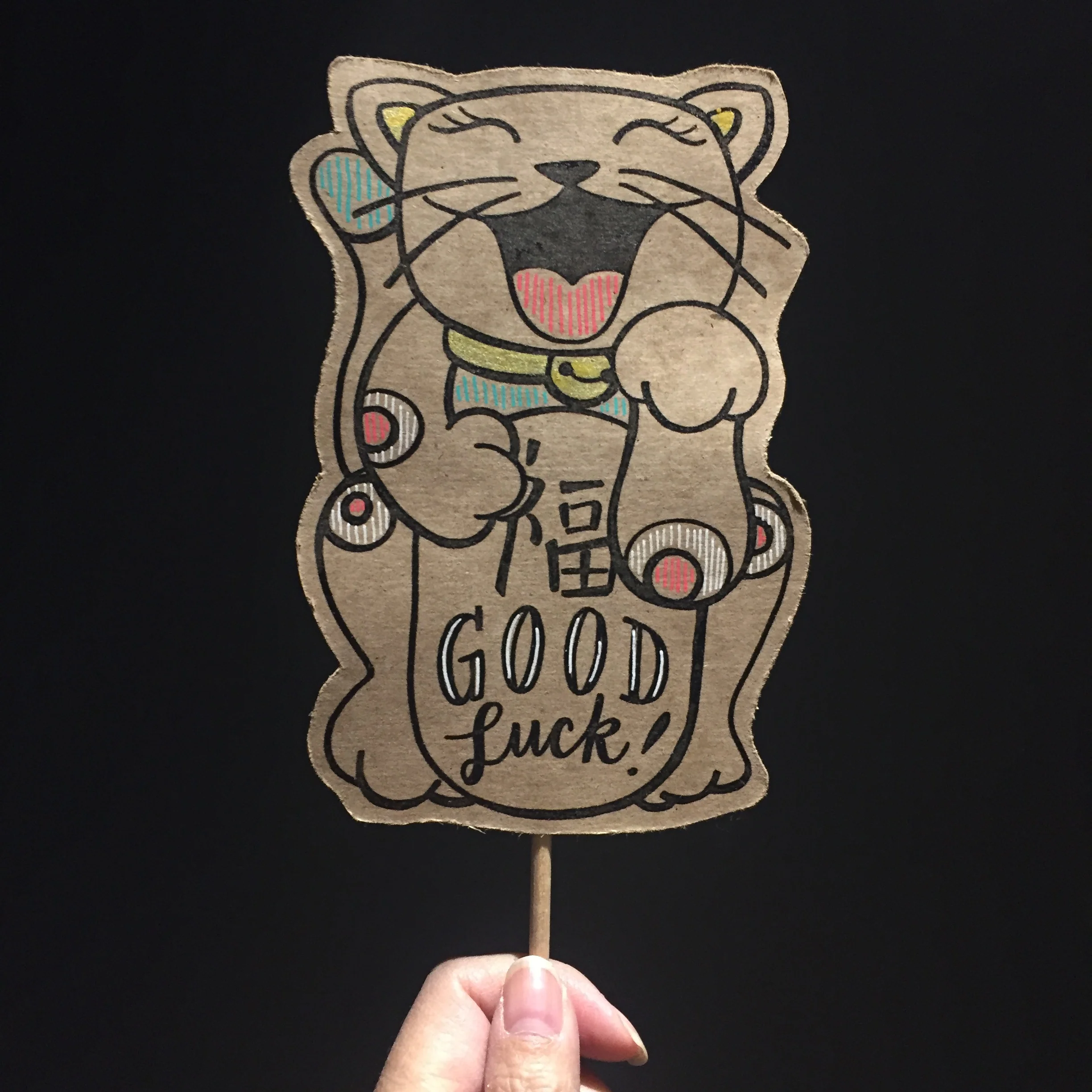 Good Luck Cat Posecards™®