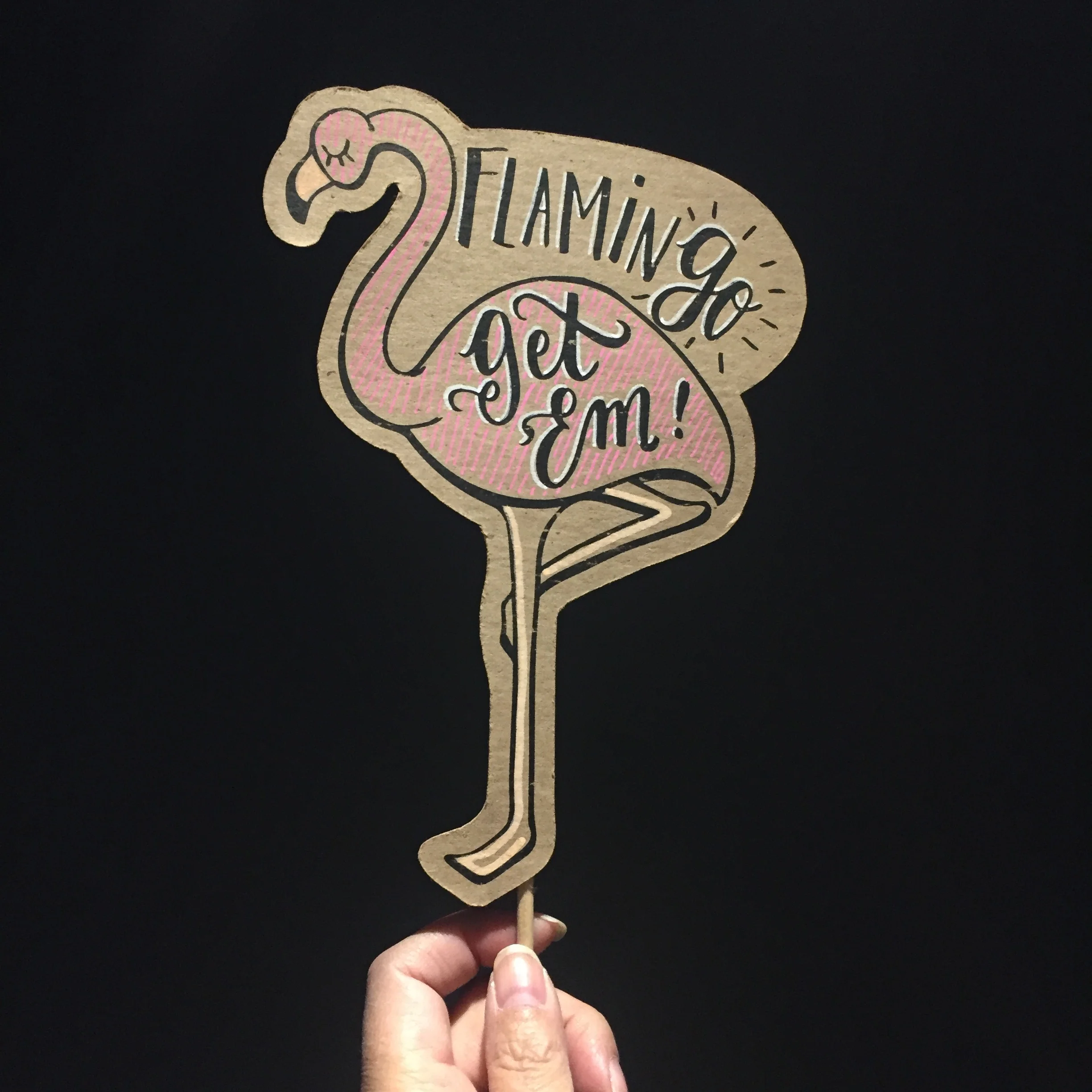 Flamingo Get 'em! Posecards™®