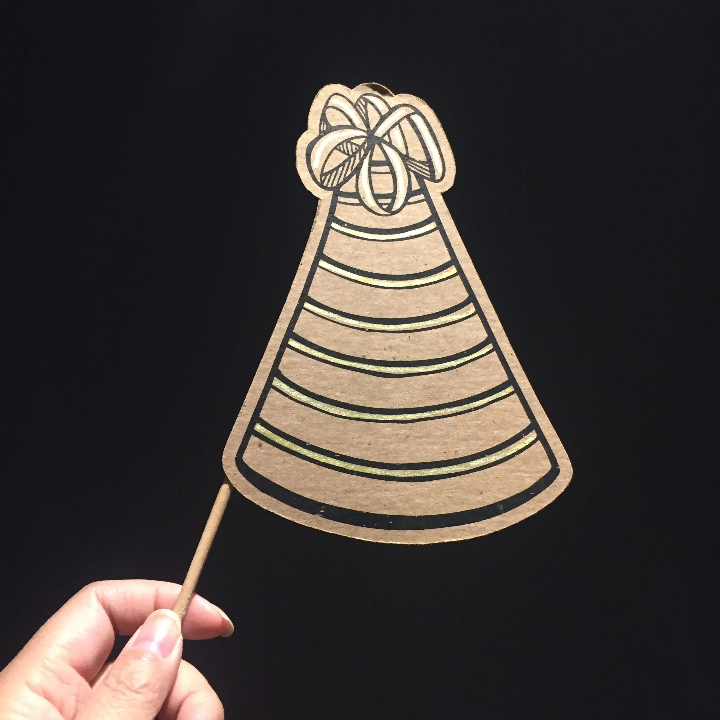 Party Hat Stripe Posecards™®