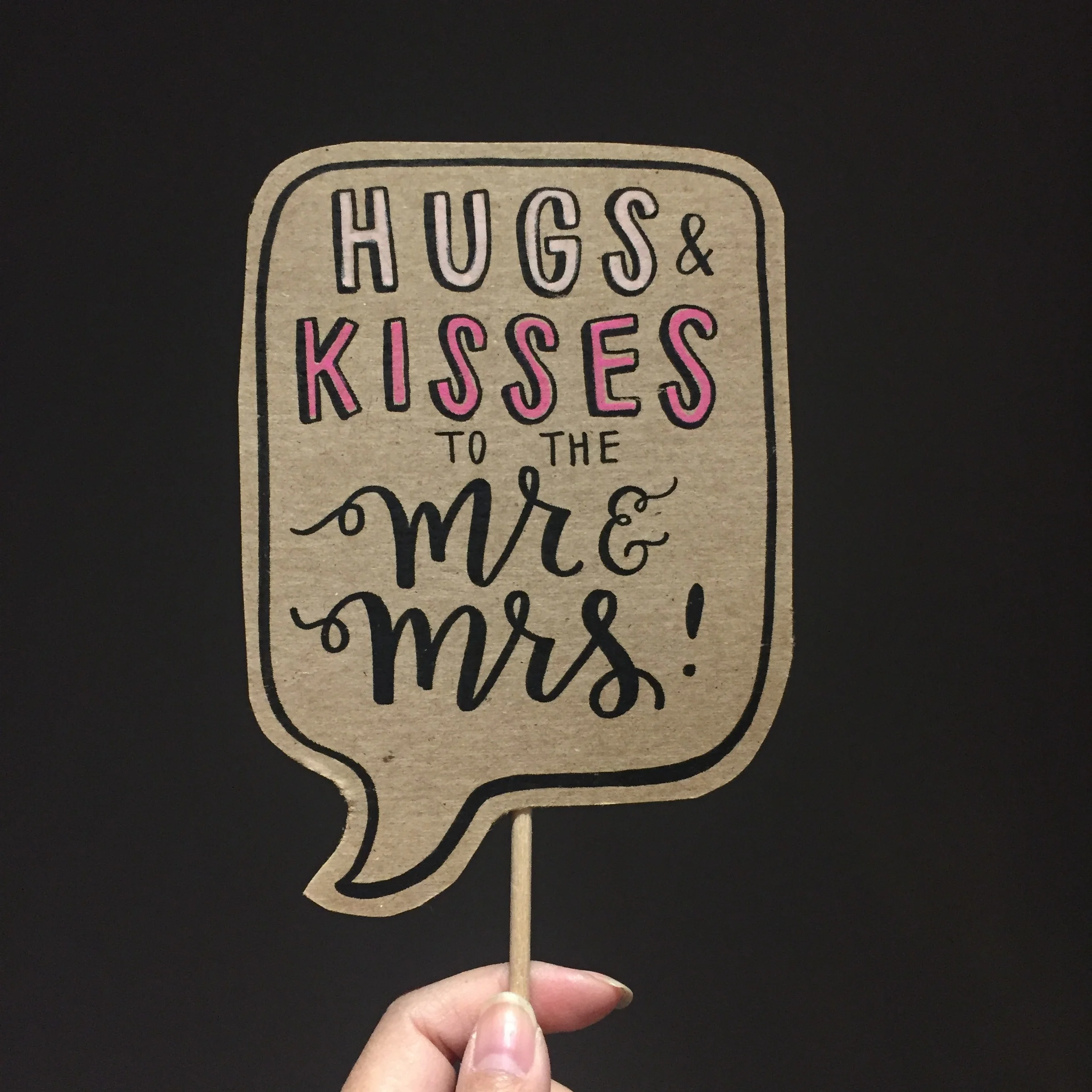 Hugs &amp; Kisses to the Mr &amp; Mrs! Posecards™®