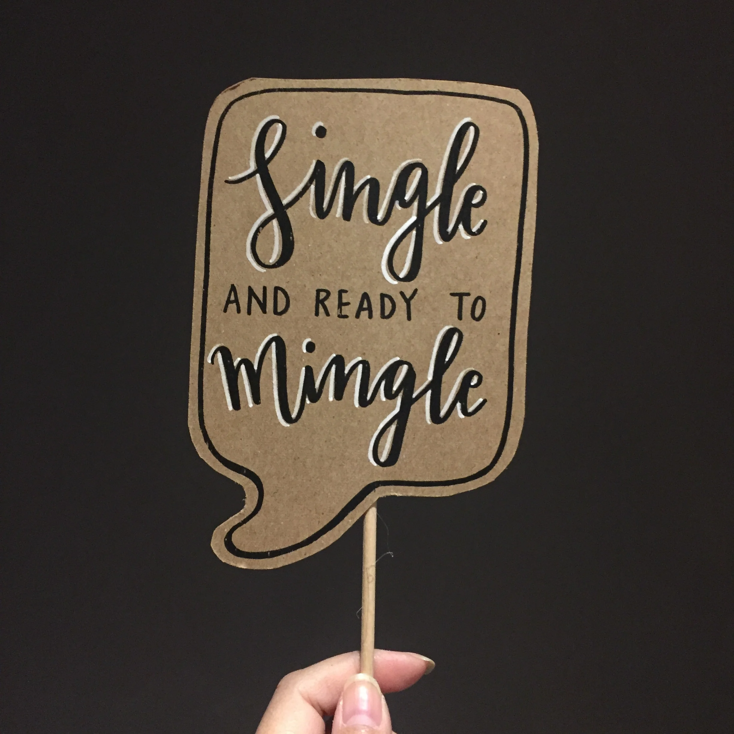 Single and Ready to Mingle Posecards™®