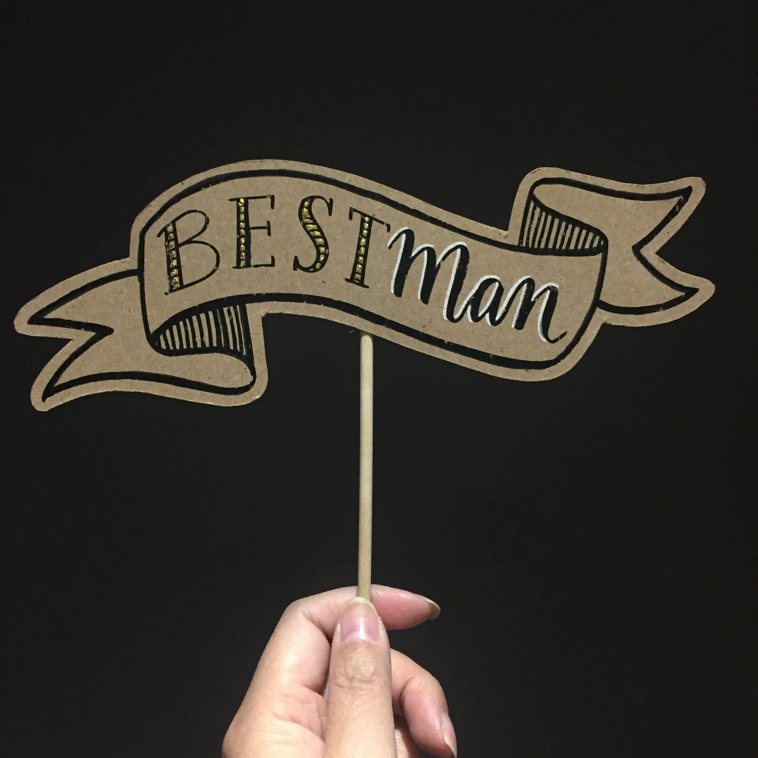 Best Man Banner Posecards™®