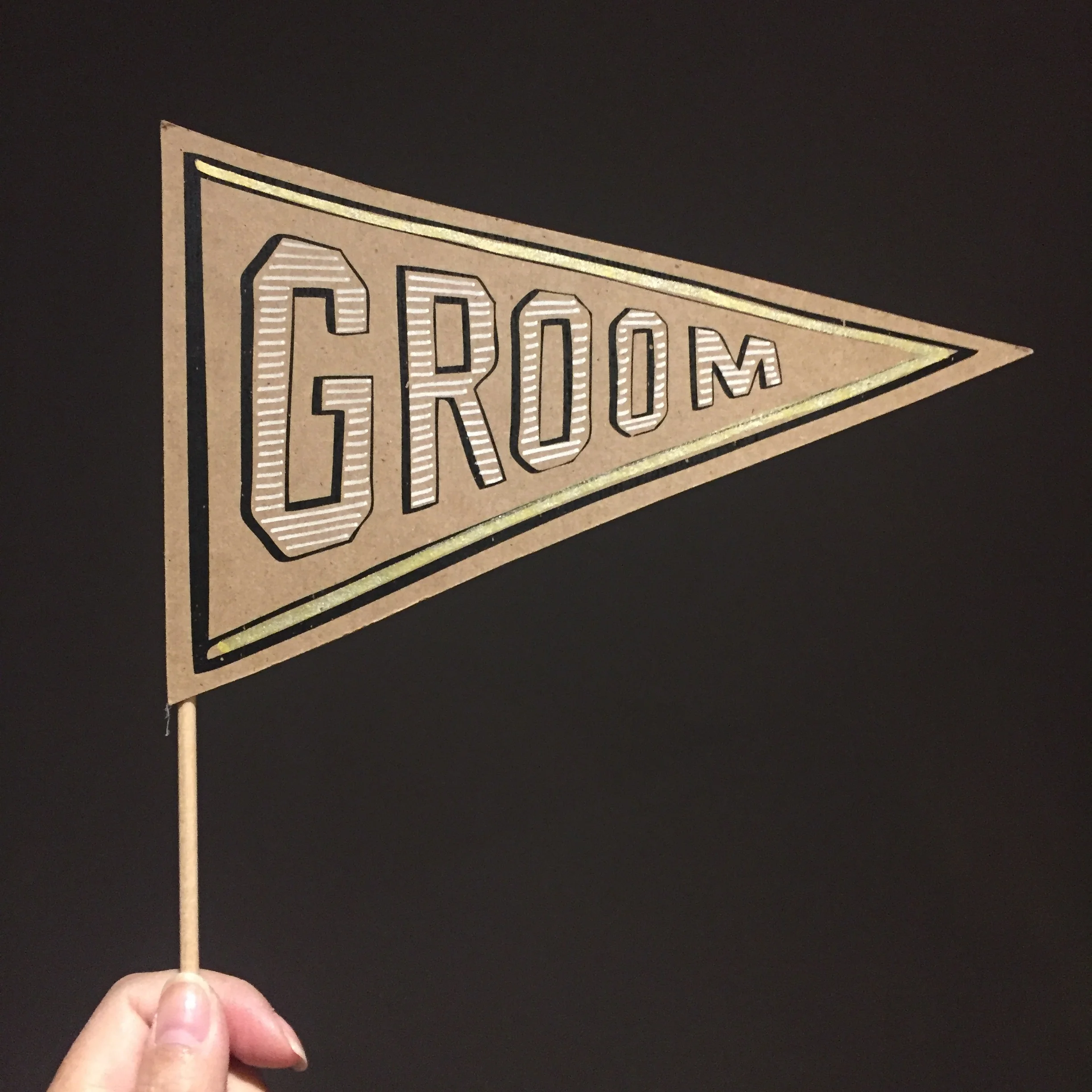 Groom Flag Posecards™®