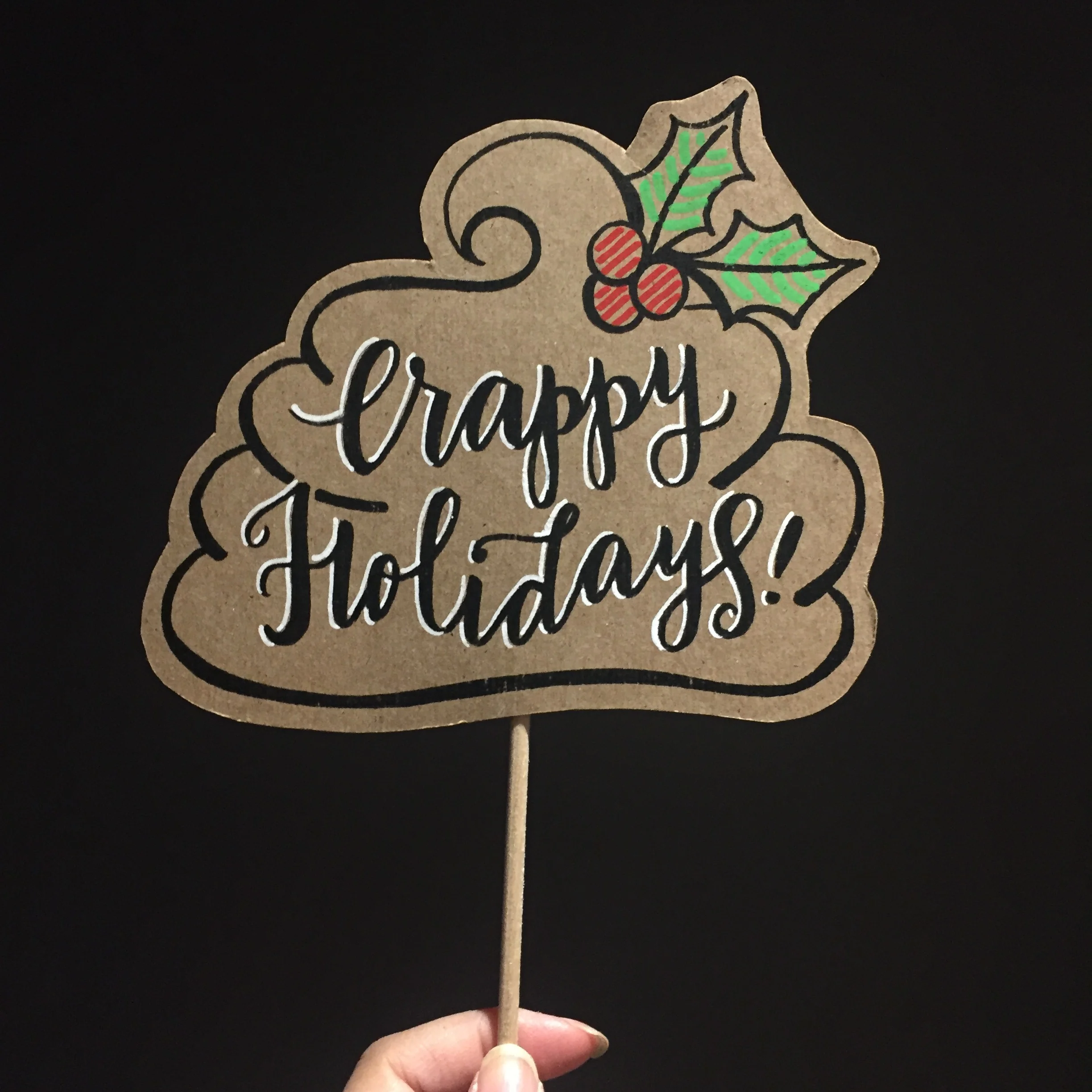 Crappy Holidays! Posecards™®