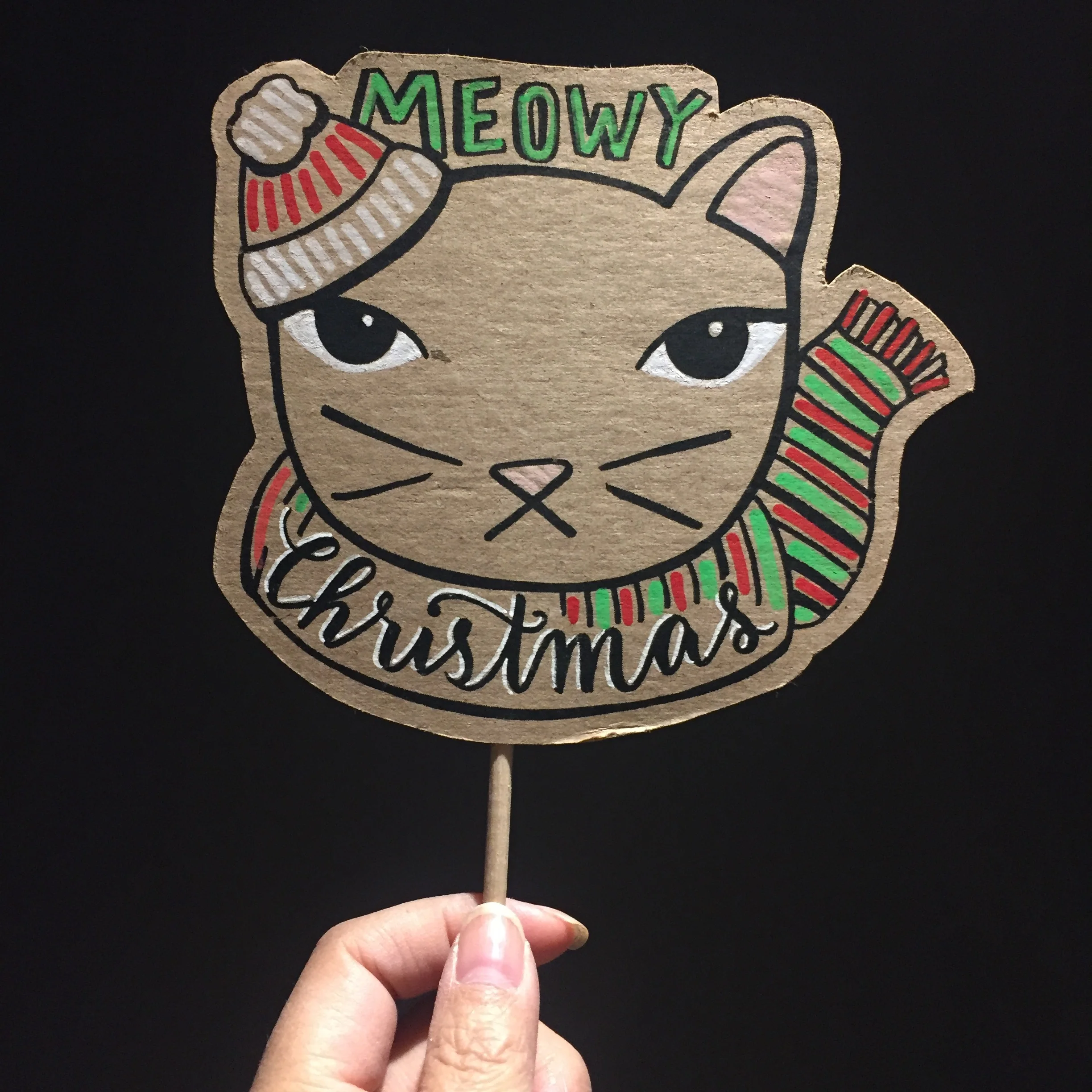 Meowy Christmas Posecards™®