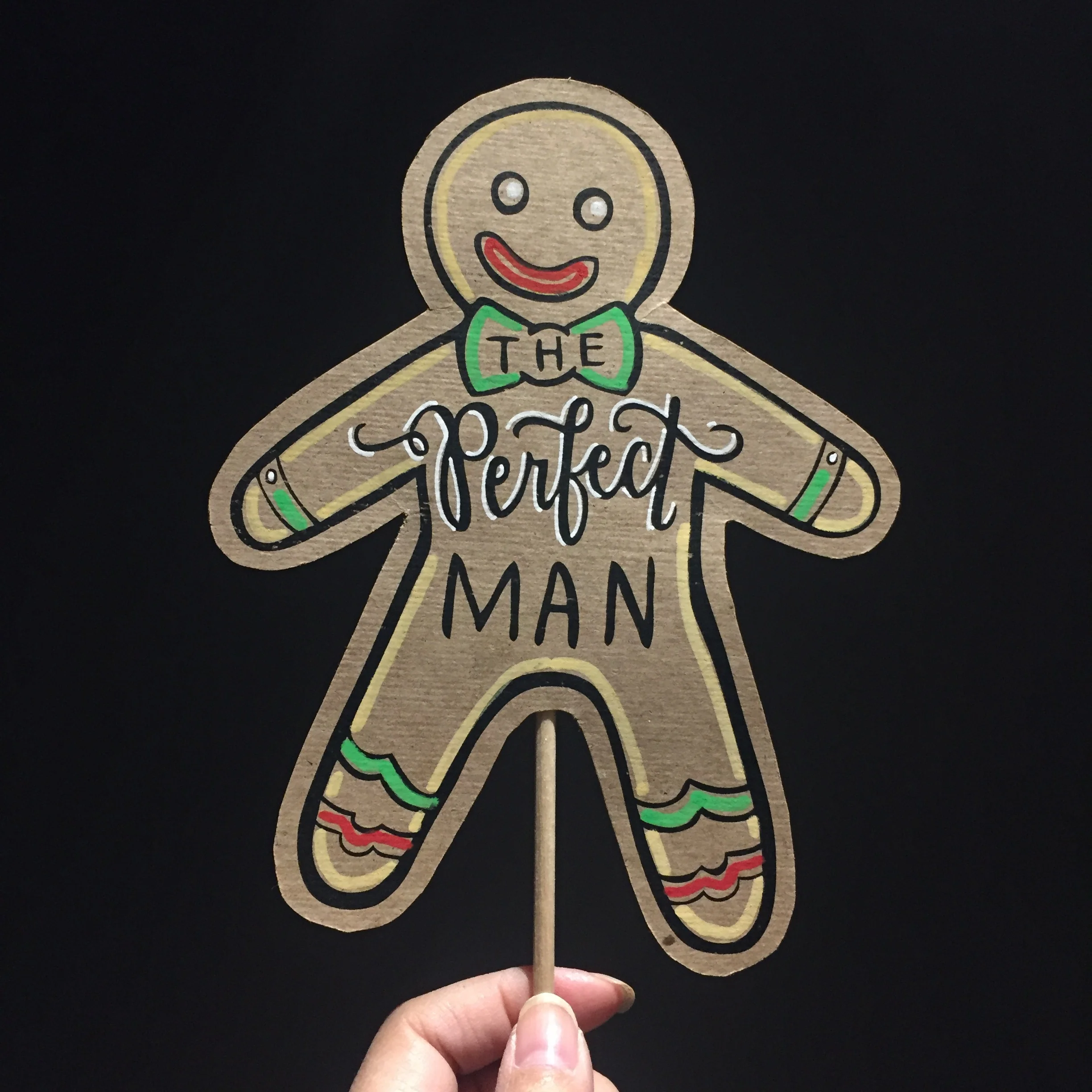 The Perfect Man Gingerbread Man  Posecards™®