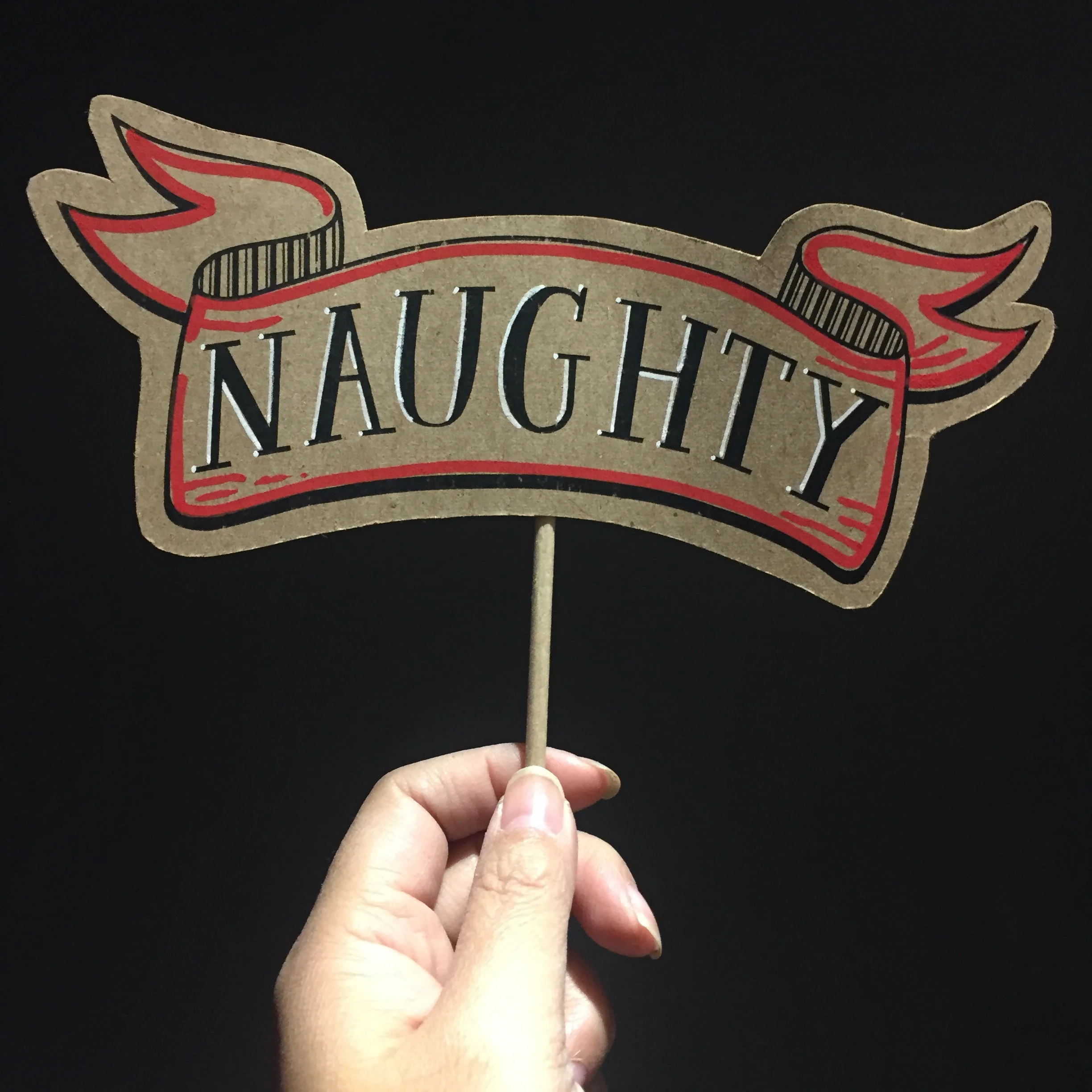 Naughty Banner Posecards™®