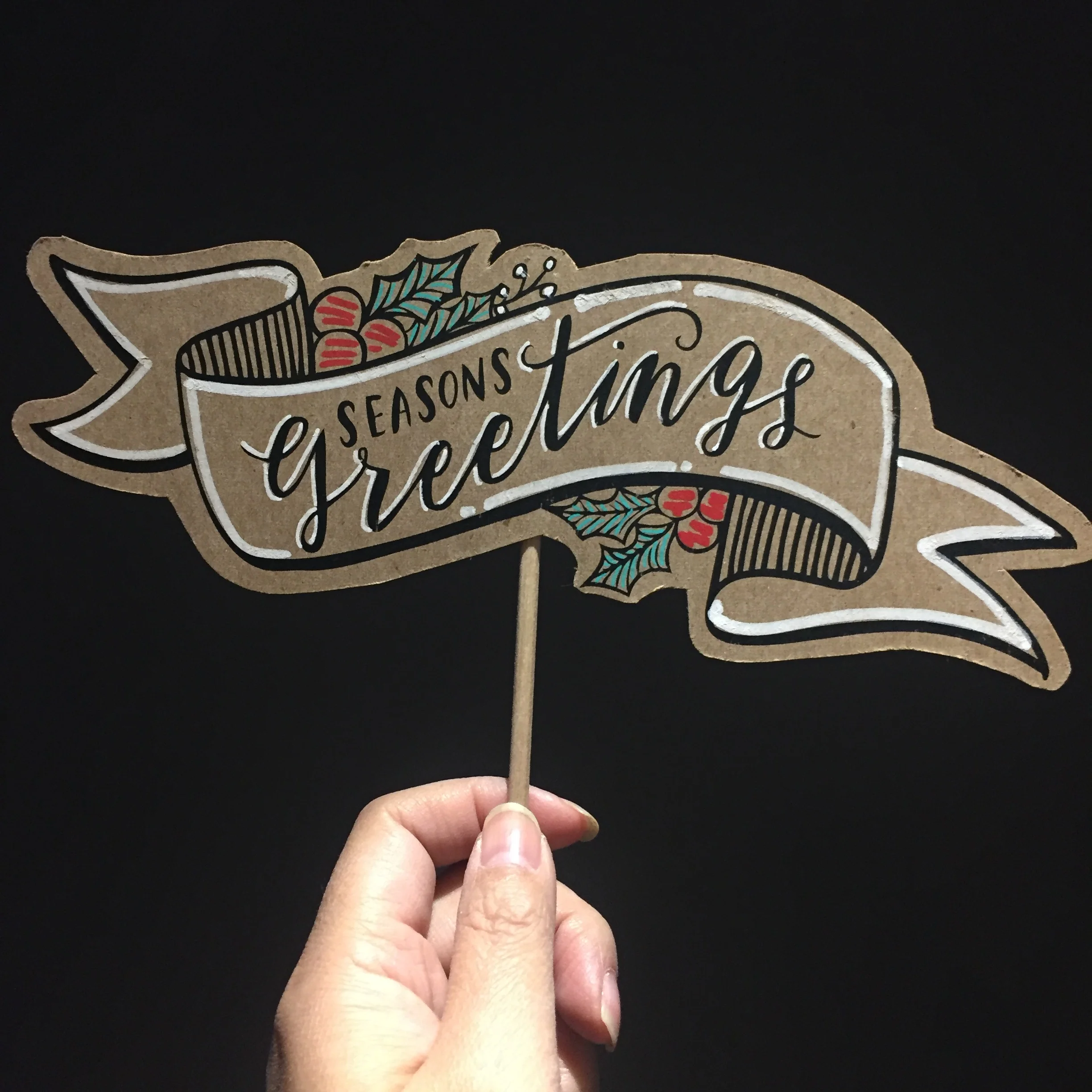 Seasons Greetings Banner Posecards™®