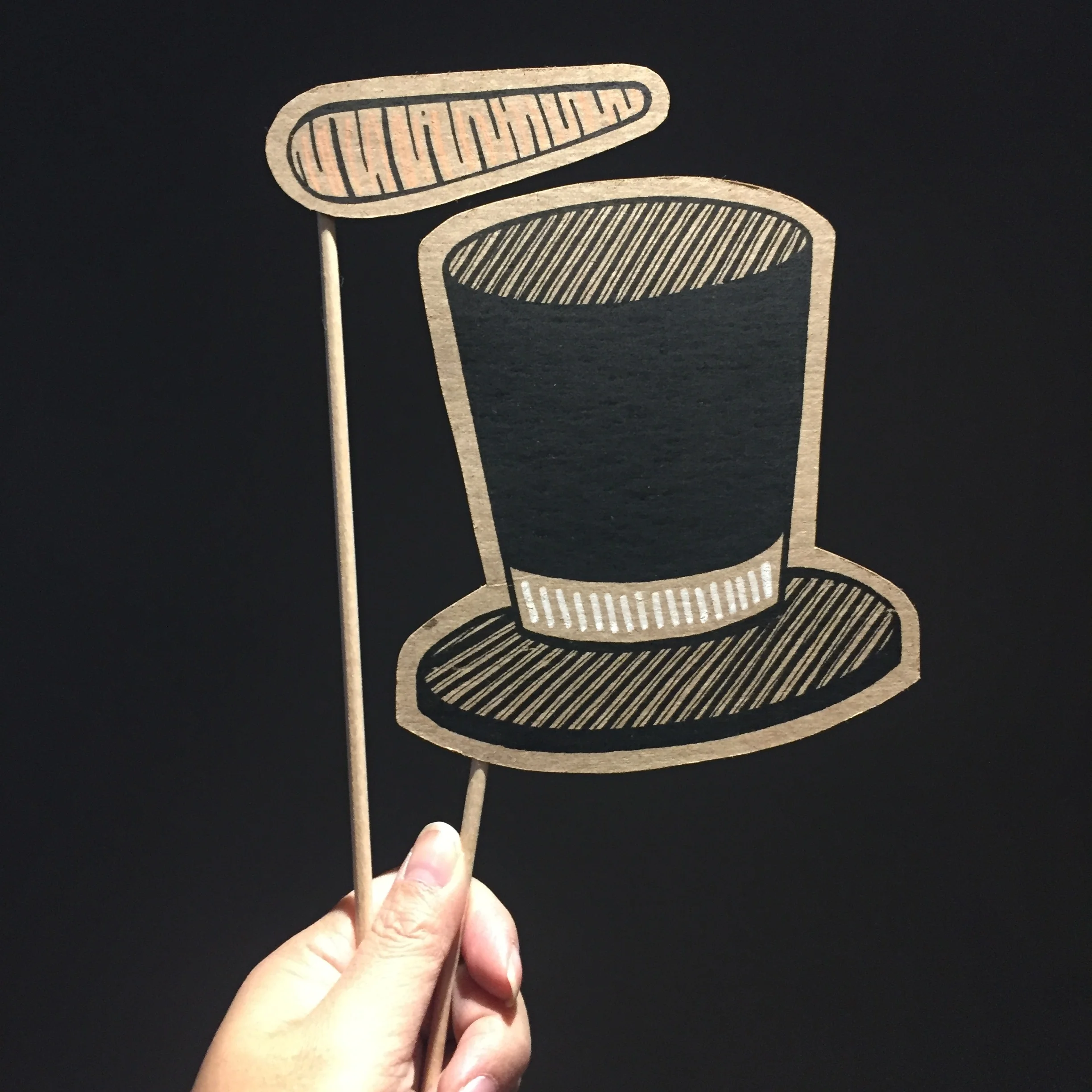 Top Hat &amp; Carrot Posecards™®