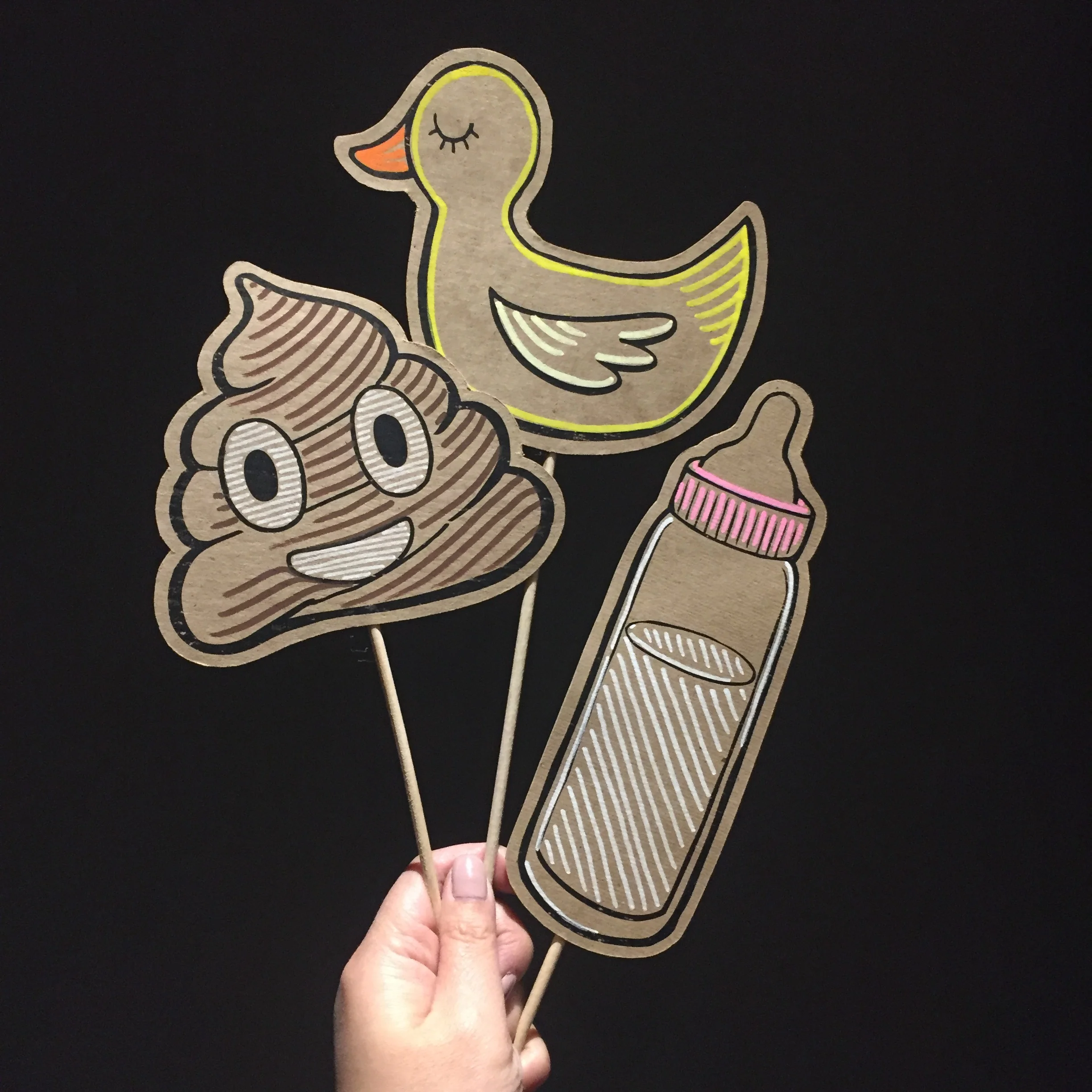 Eat, Poop, Bathe, Repeat Set- Posecards™® 3 pc Set