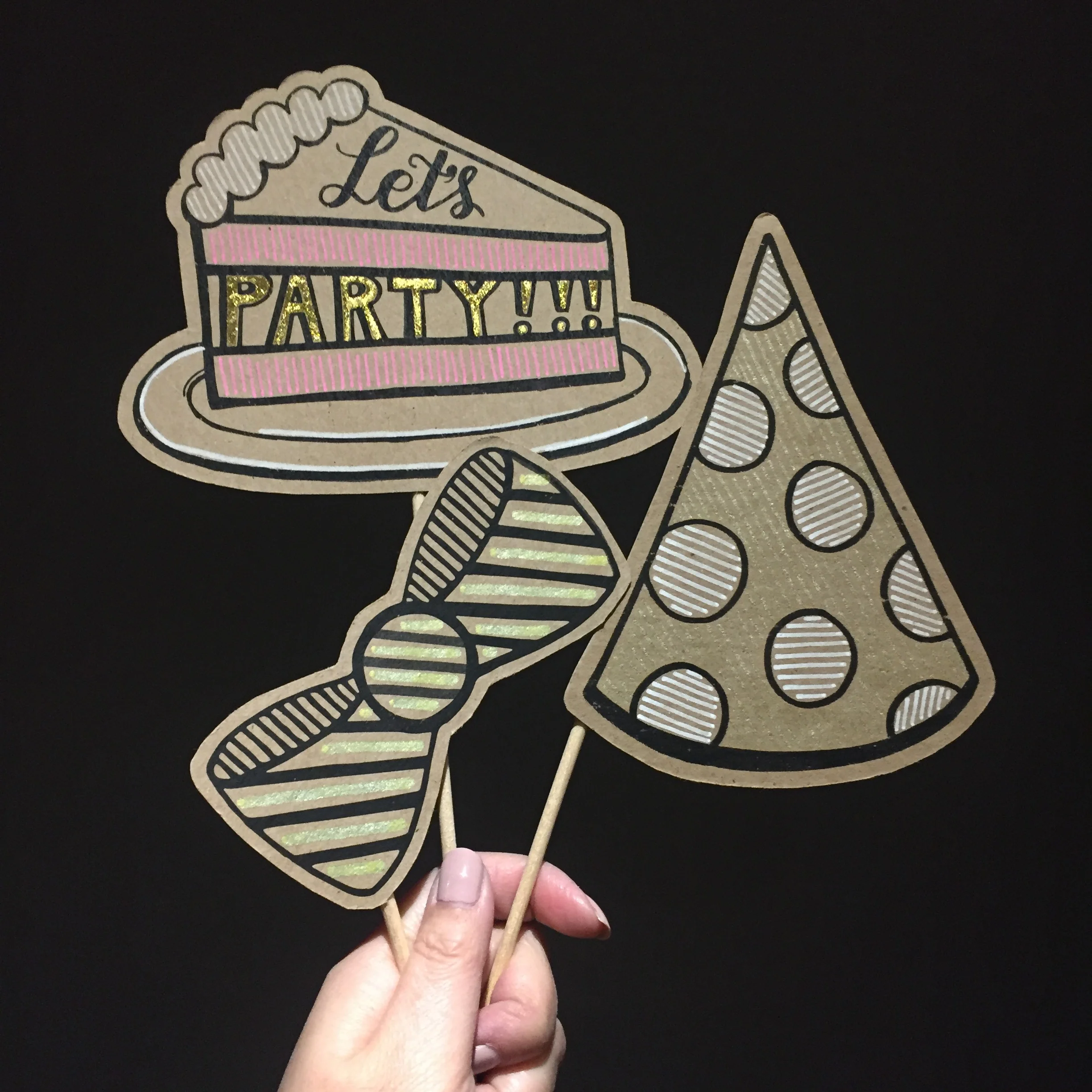 Let's Party Set - Posecards™® 3 pc Set