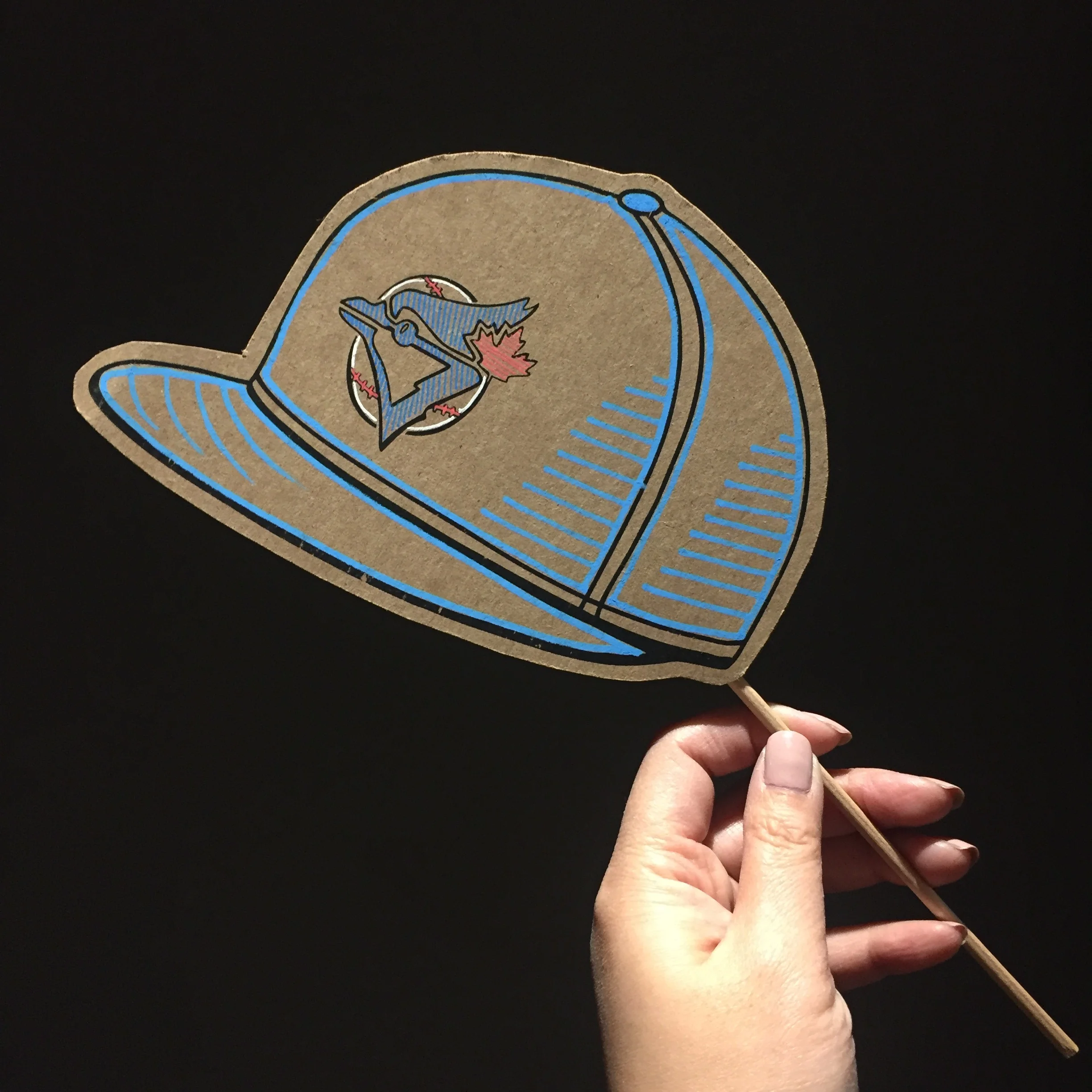Blue Jay Hat - Posecard ™®