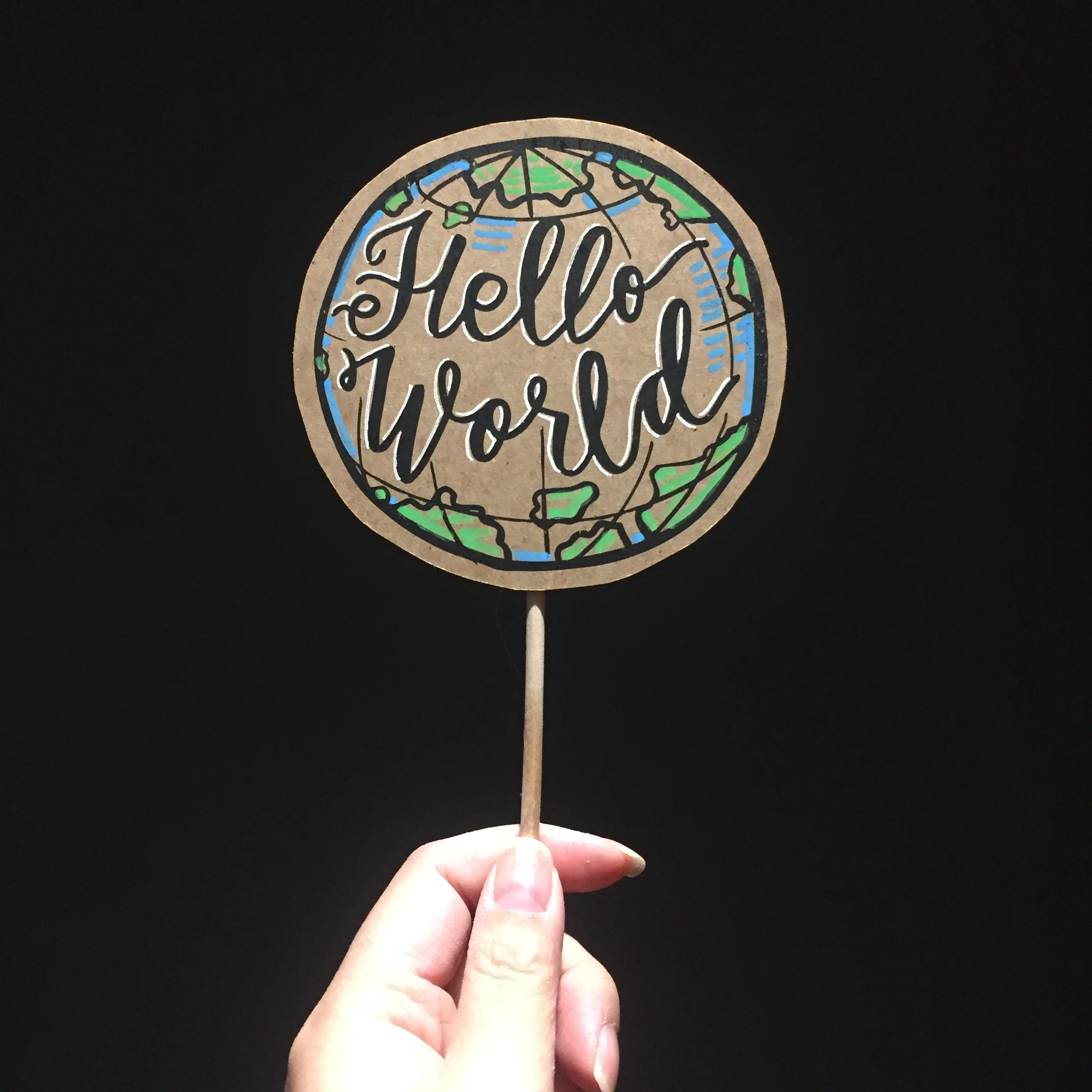 Hello World - New Baby Posecards™®