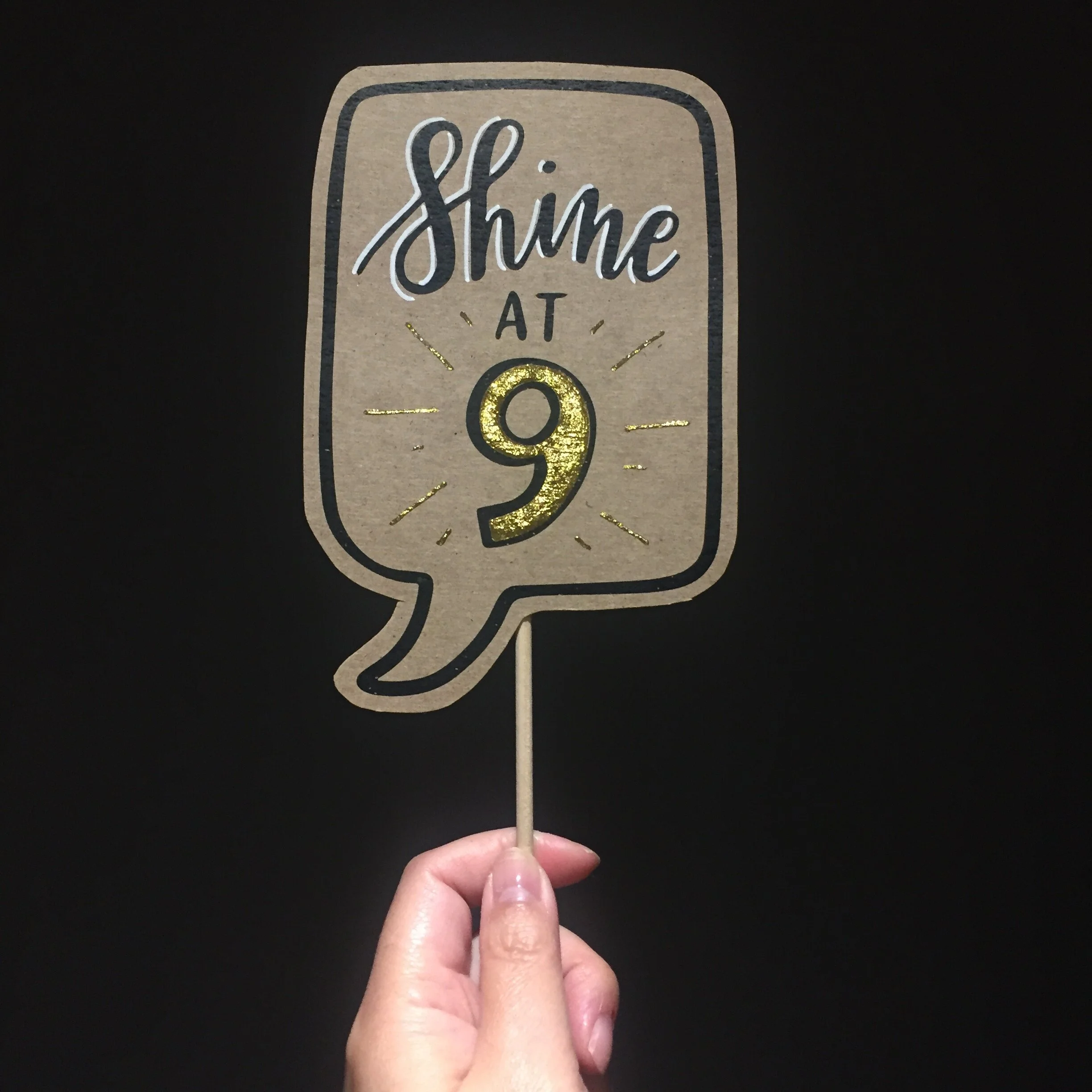 Shine at 9!  9th Birthday Posecards™®