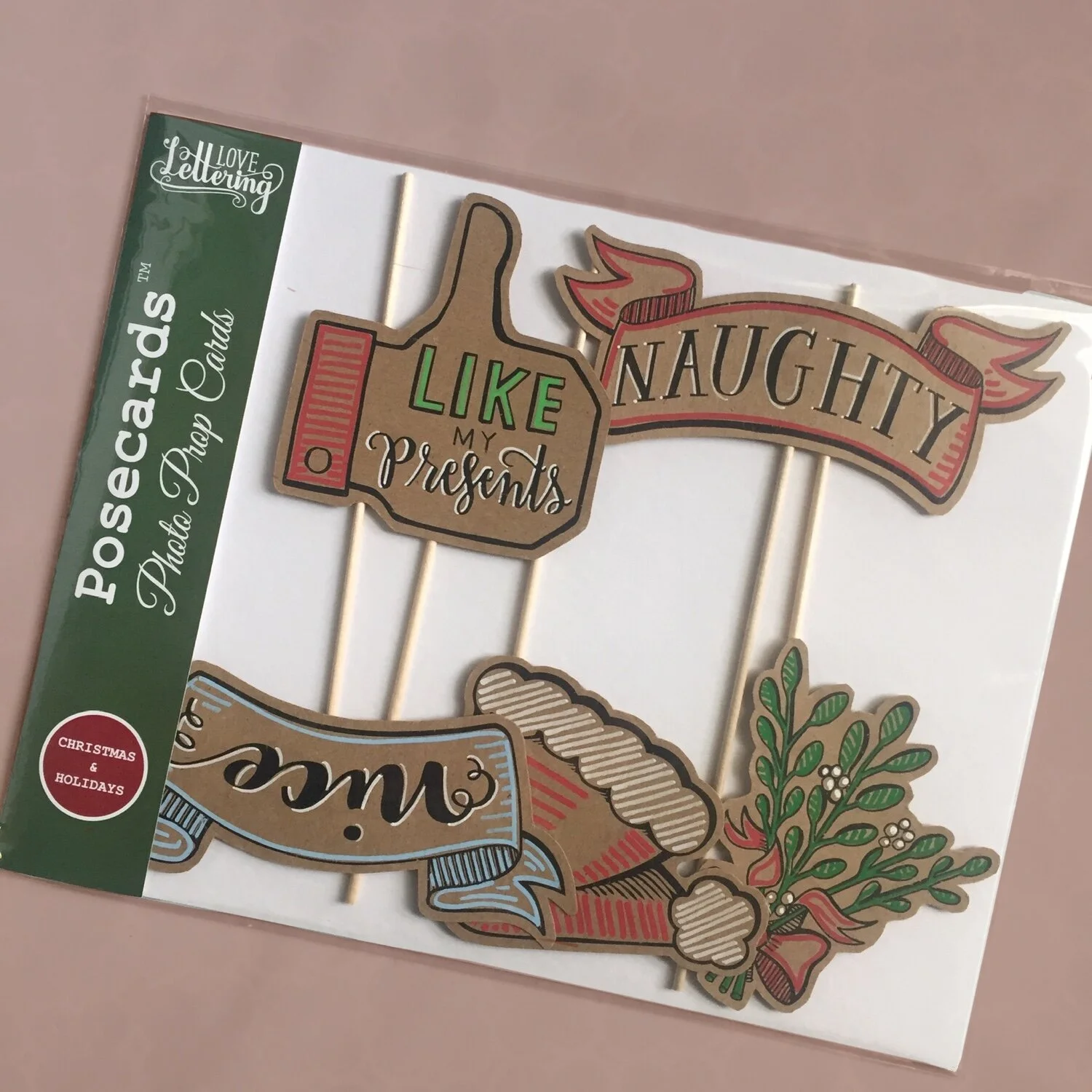 Naughty/Nice Holiday Pack Photo Prop Set - 5 Pieces  