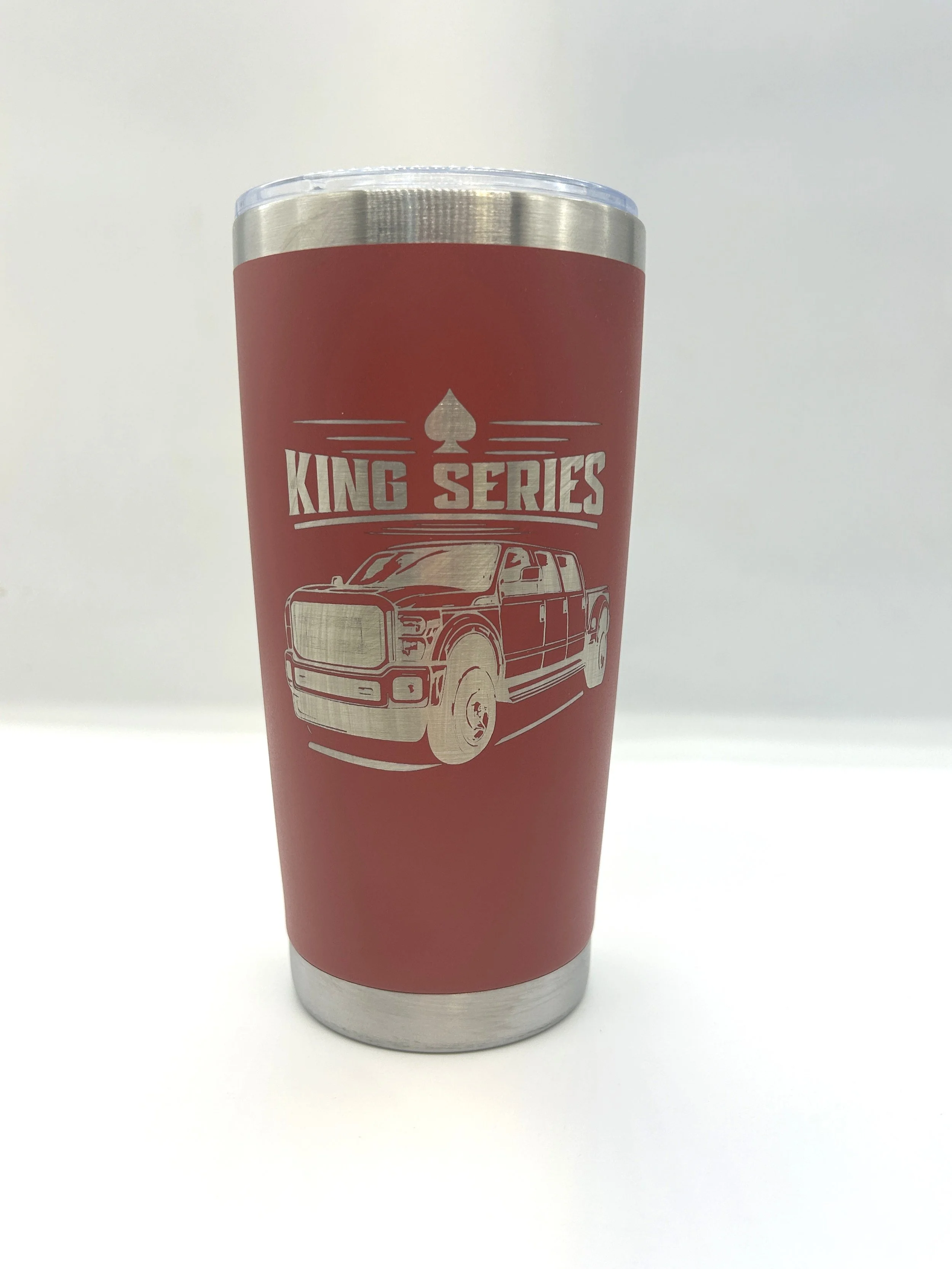King Series Red 20 oz. Stainless Steel Truck